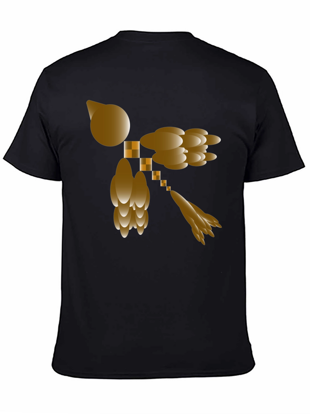 Abstract Design Black T-Shirt