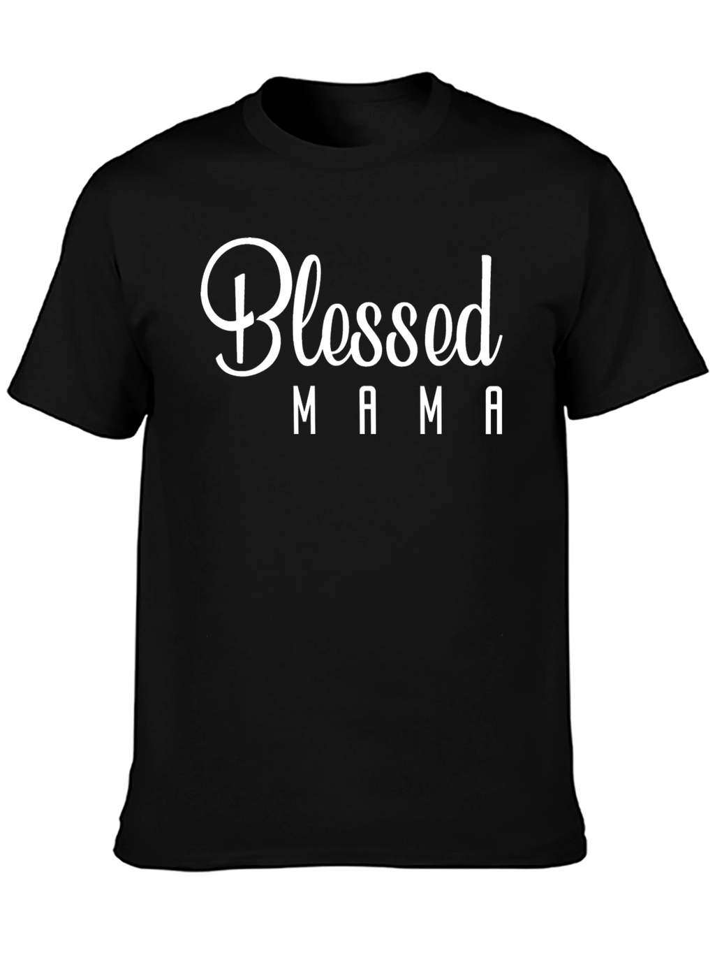 Blessed Mama Graphic T-Shirt - Black