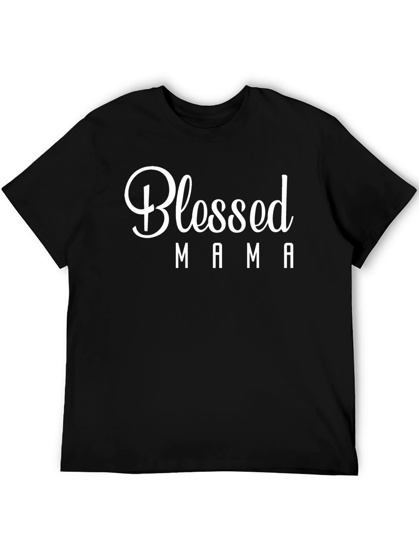 Blessed Mama Graphic T-Shirt - Black