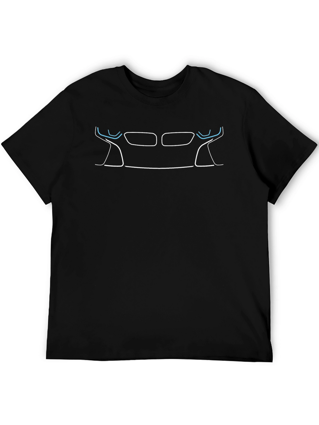 BMW i8 Front Silhouette Black T-Shirt