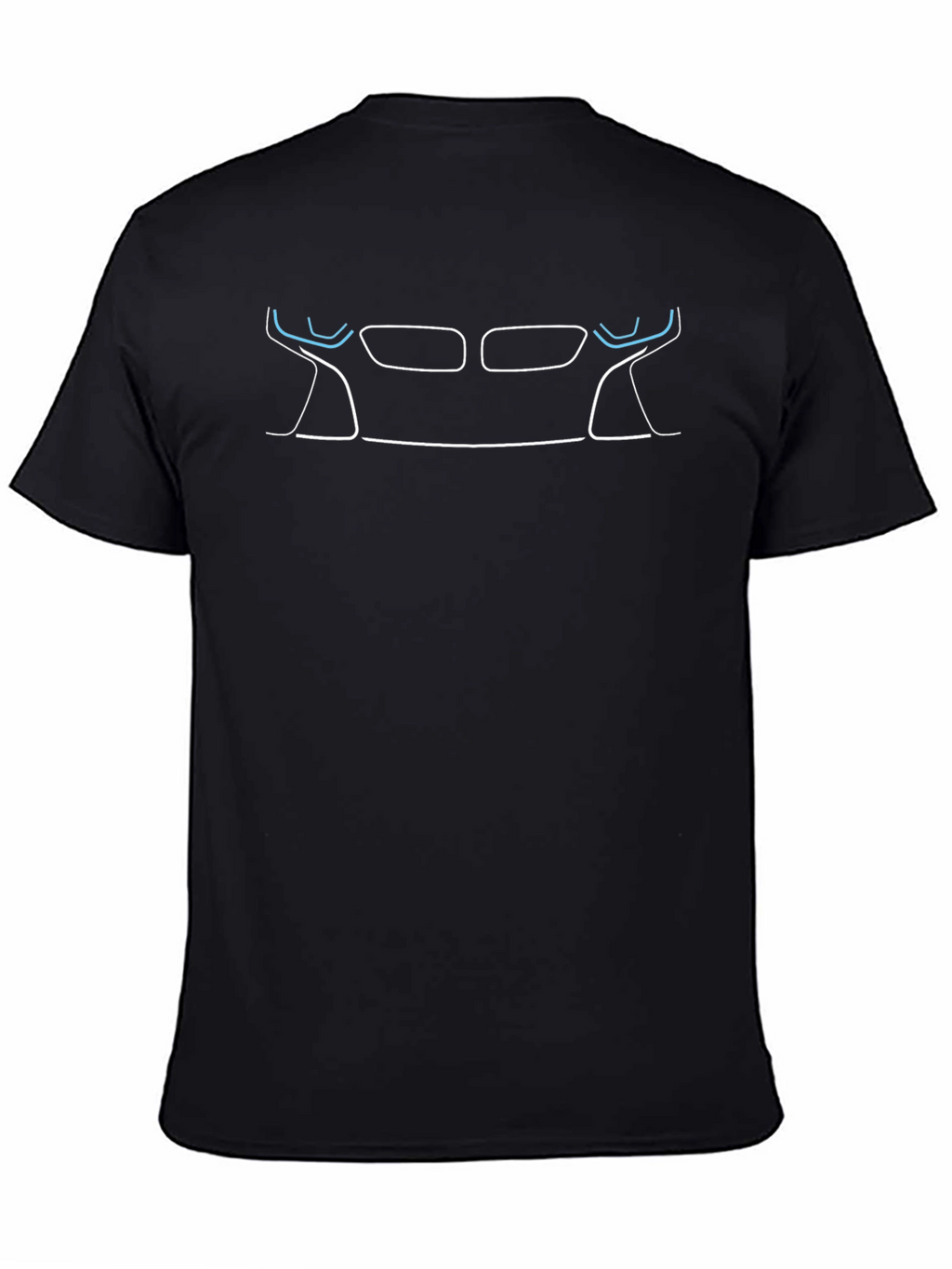 BMW i8 Front Silhouette Black T-Shirt