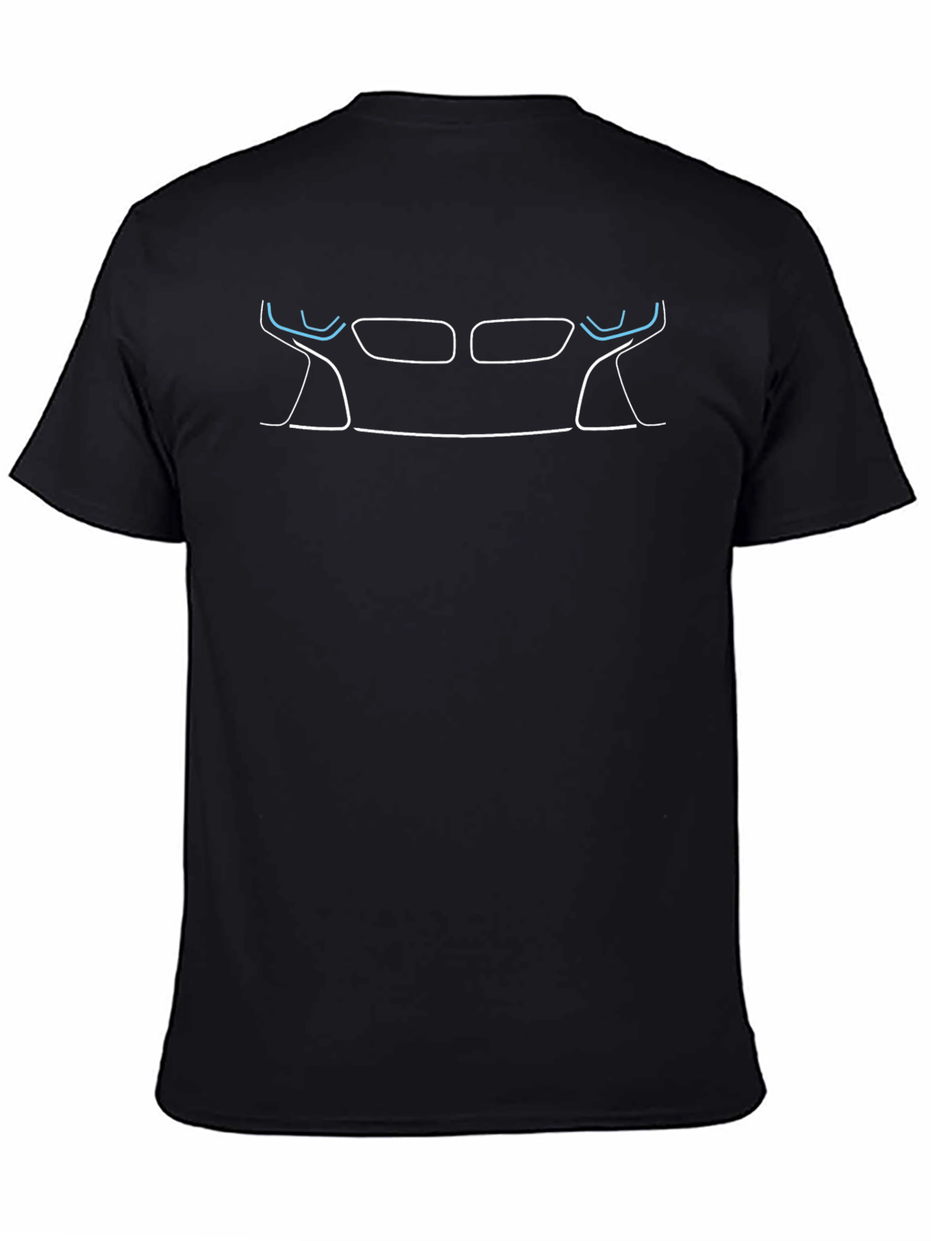 BMW i8 Front Silhouette Black T-Shirt
