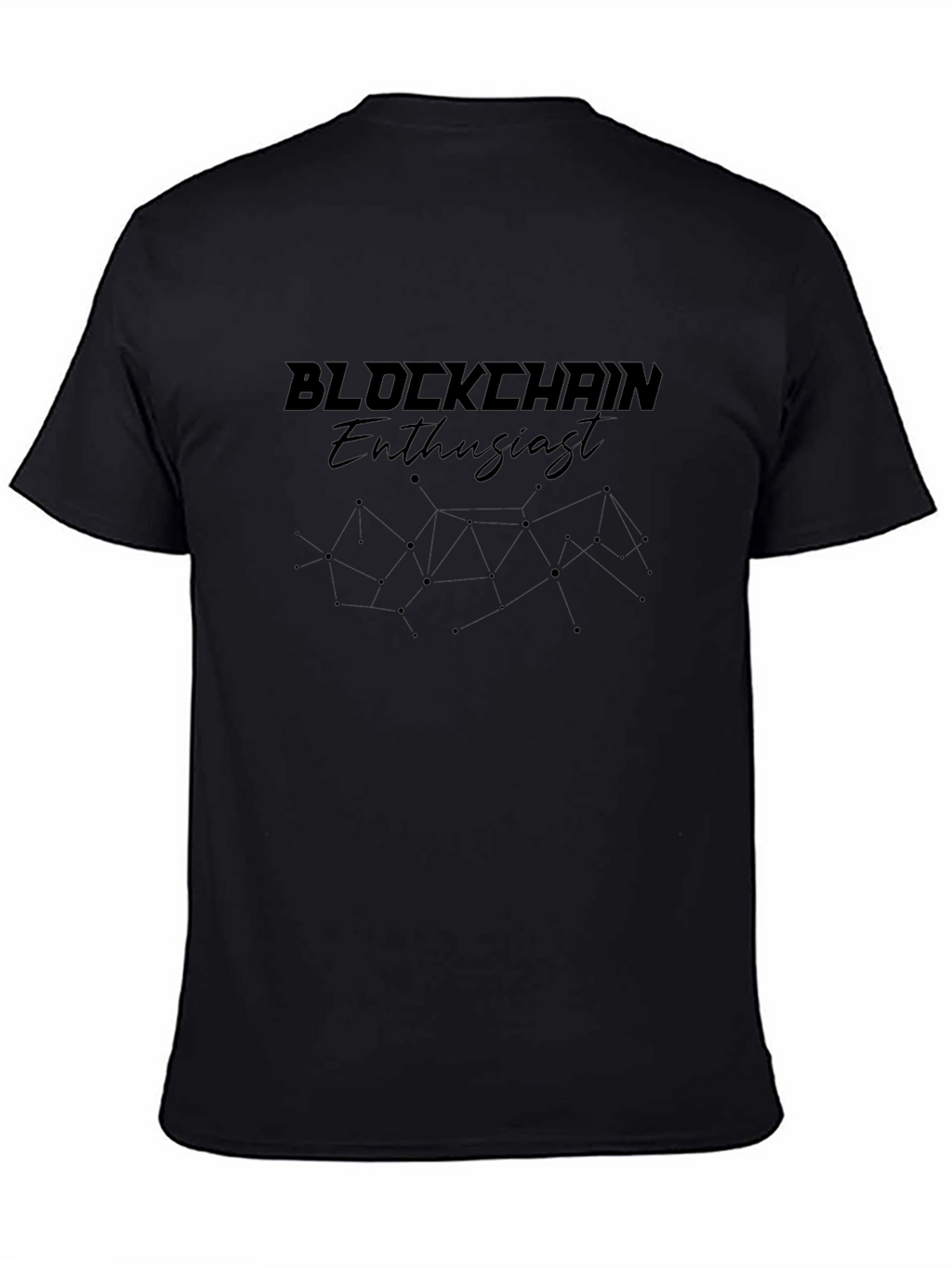 Blockchain Enthusiast Black T-Shirt
