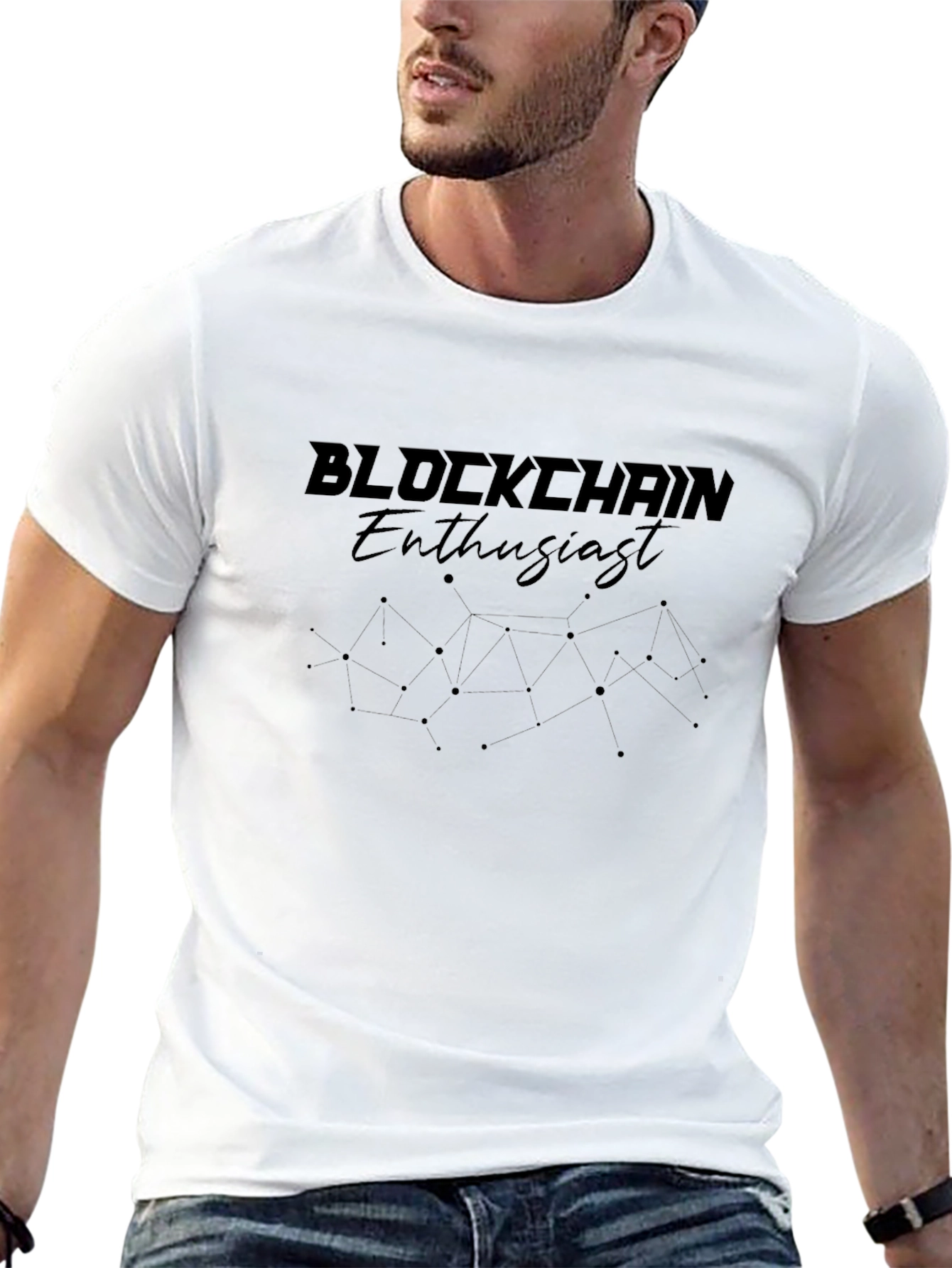 Blockchain Enthusiast Black T-Shirt