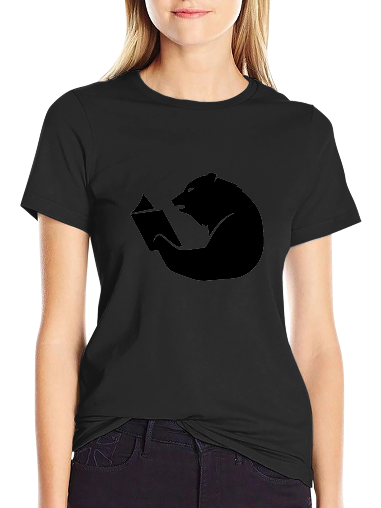 Bear Reading Book T-Shirt