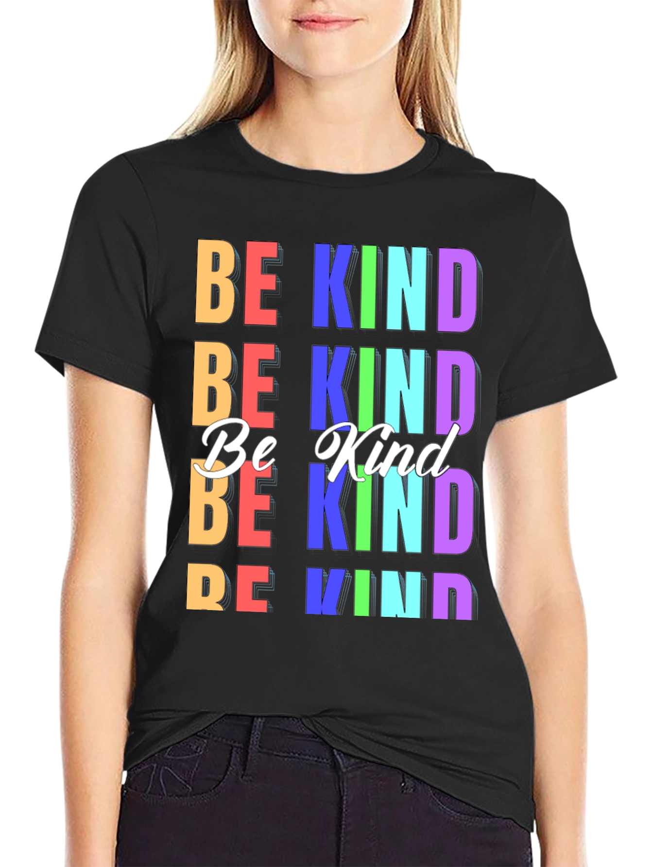 Be Kind Graphic Tee - Colorful Kindness T-Shirt