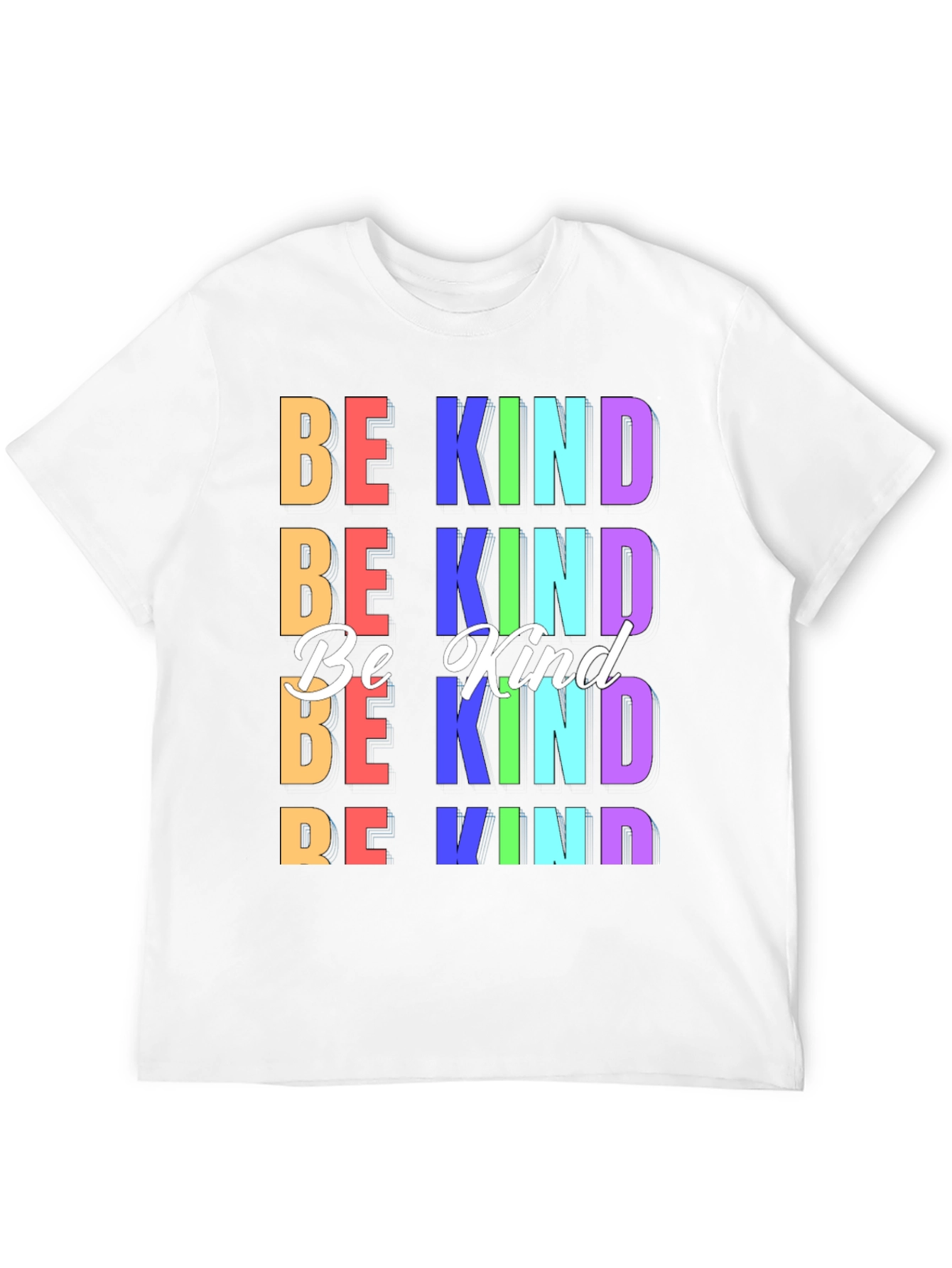 Be Kind Graphic Tee - Colorful Kindness T-Shirt