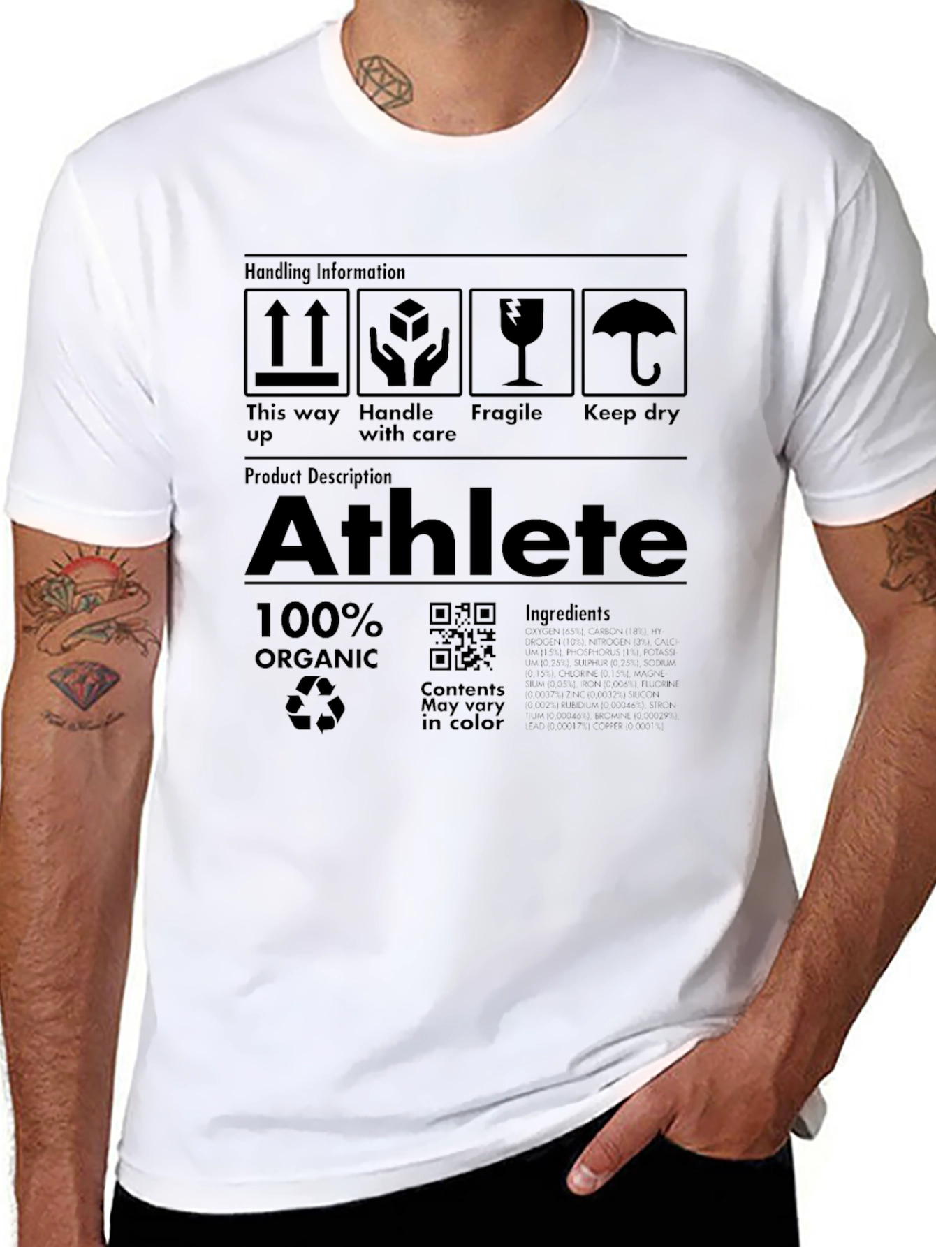 Athlete Organic Graphic T-Shirt
