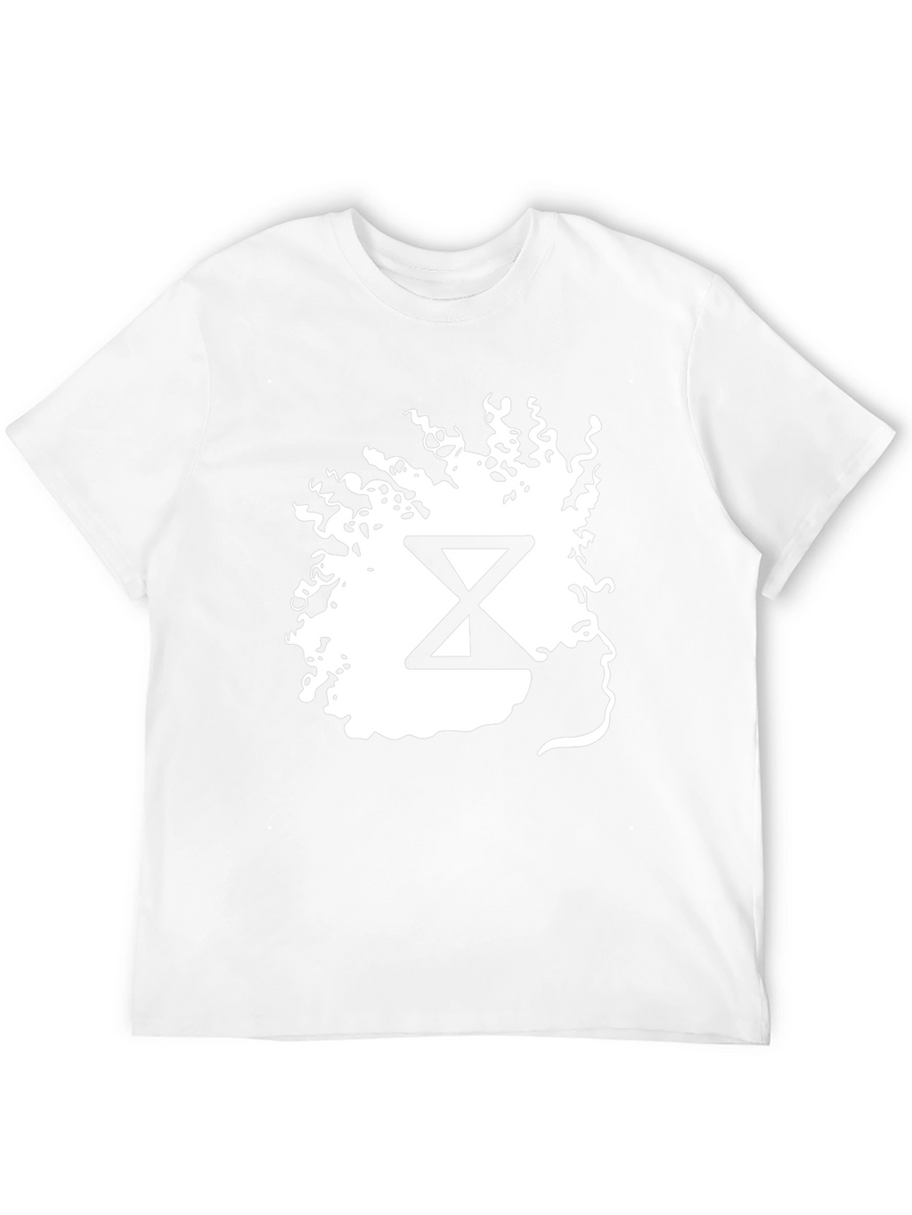 Abstract Hourglass Graphic Tee - Black