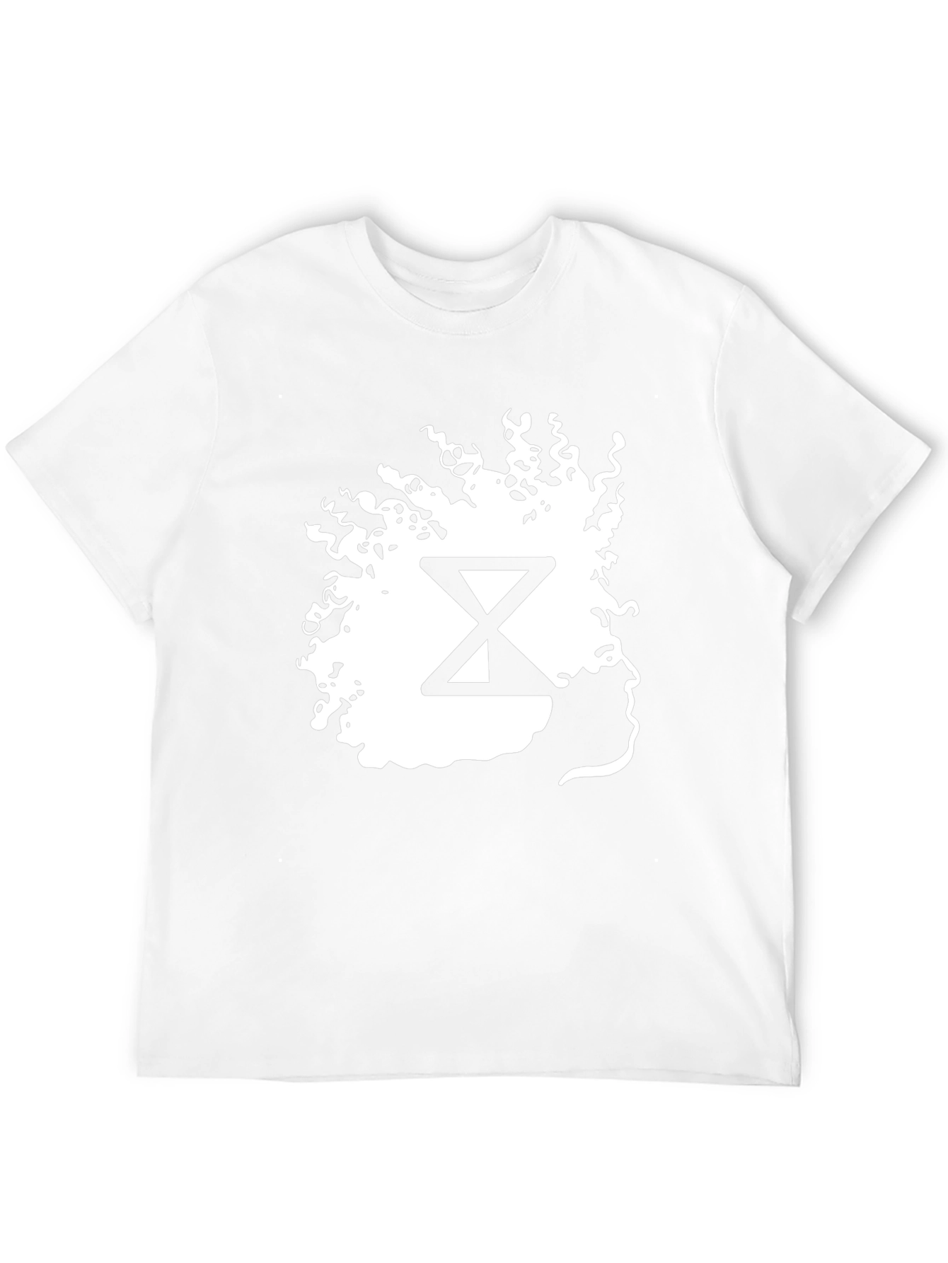Abstract Hourglass Graphic Tee - Black
