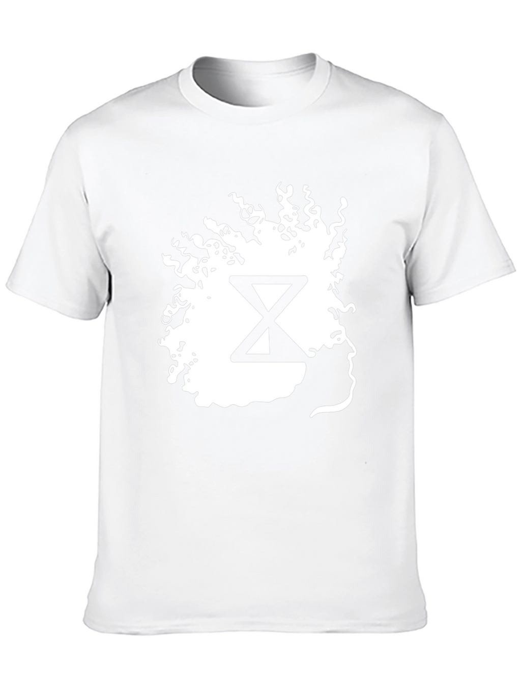 Abstract Hourglass Graphic Tee - Black
