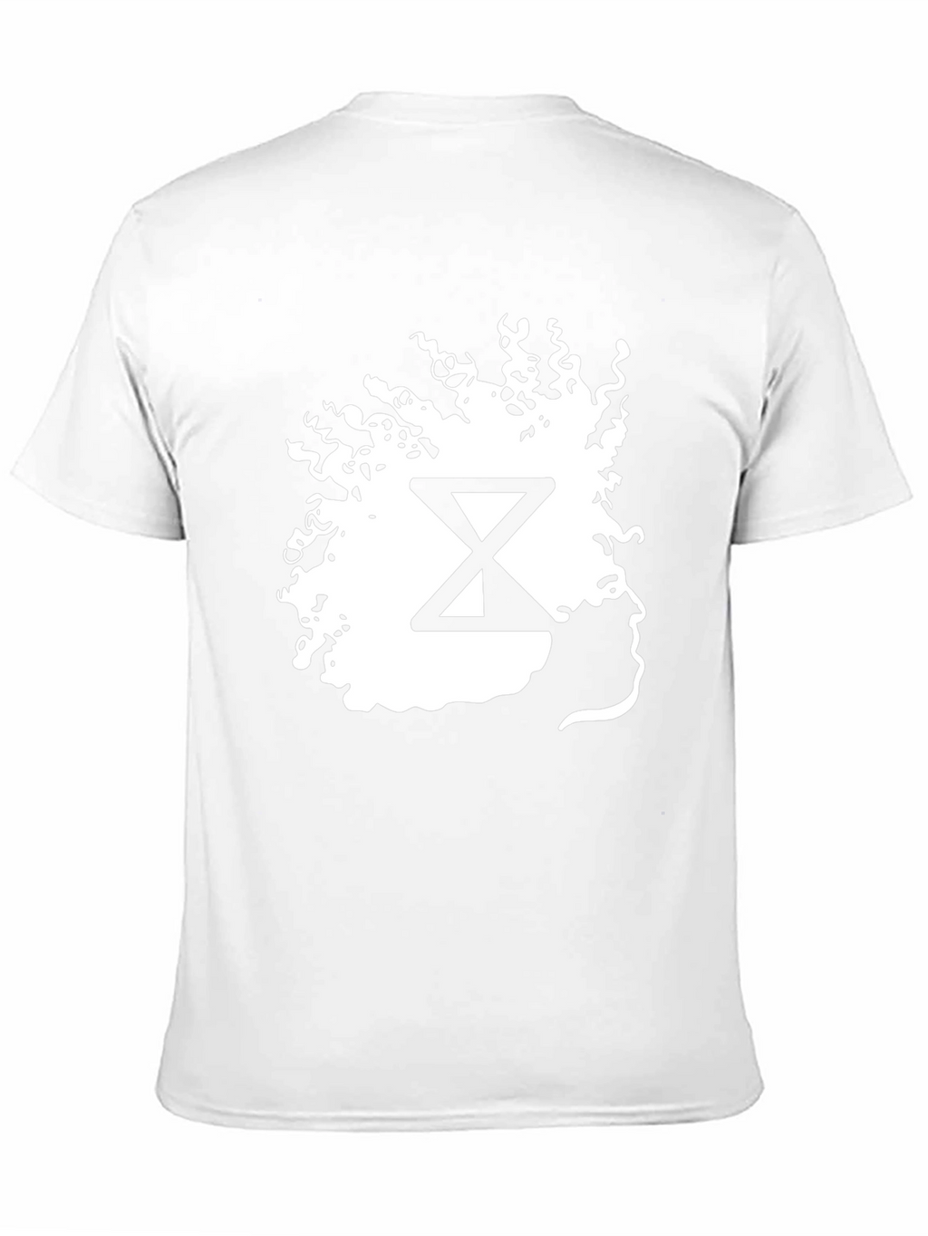 Abstract Hourglass Graphic Tee - Black