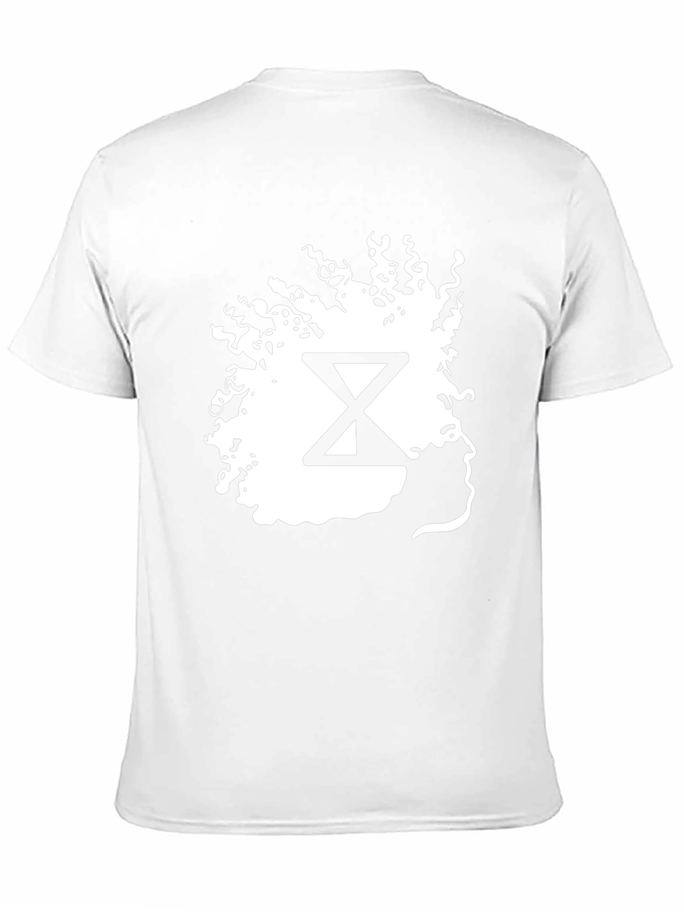 Abstract Hourglass Graphic Tee - Black