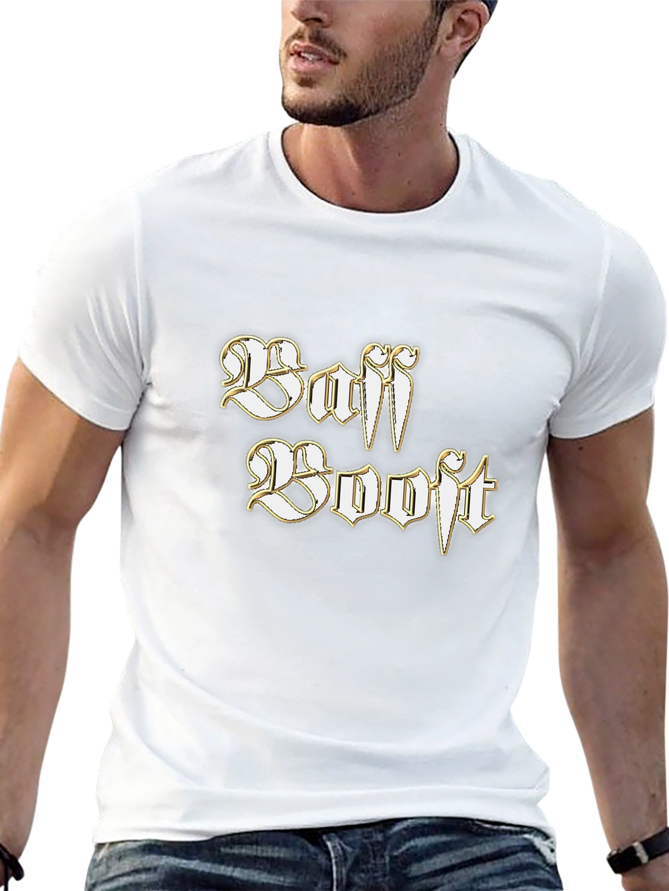 Baff Booft Graphic Tee - Stylish Black T-Shirt