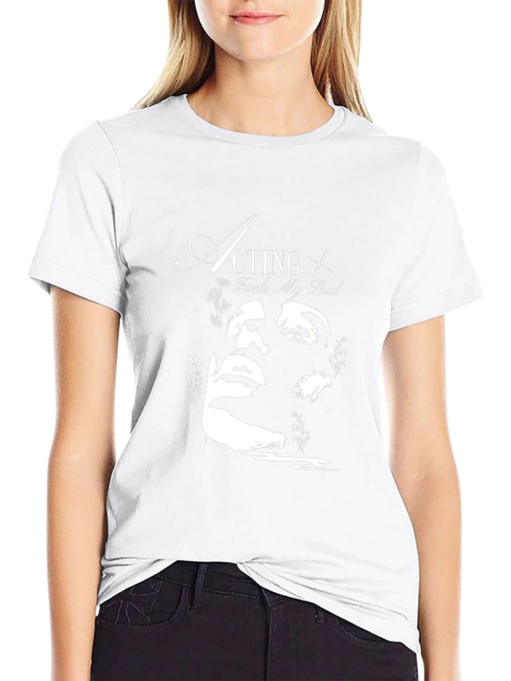 Acting Fuels My Soul Graphic Black T-Shirt