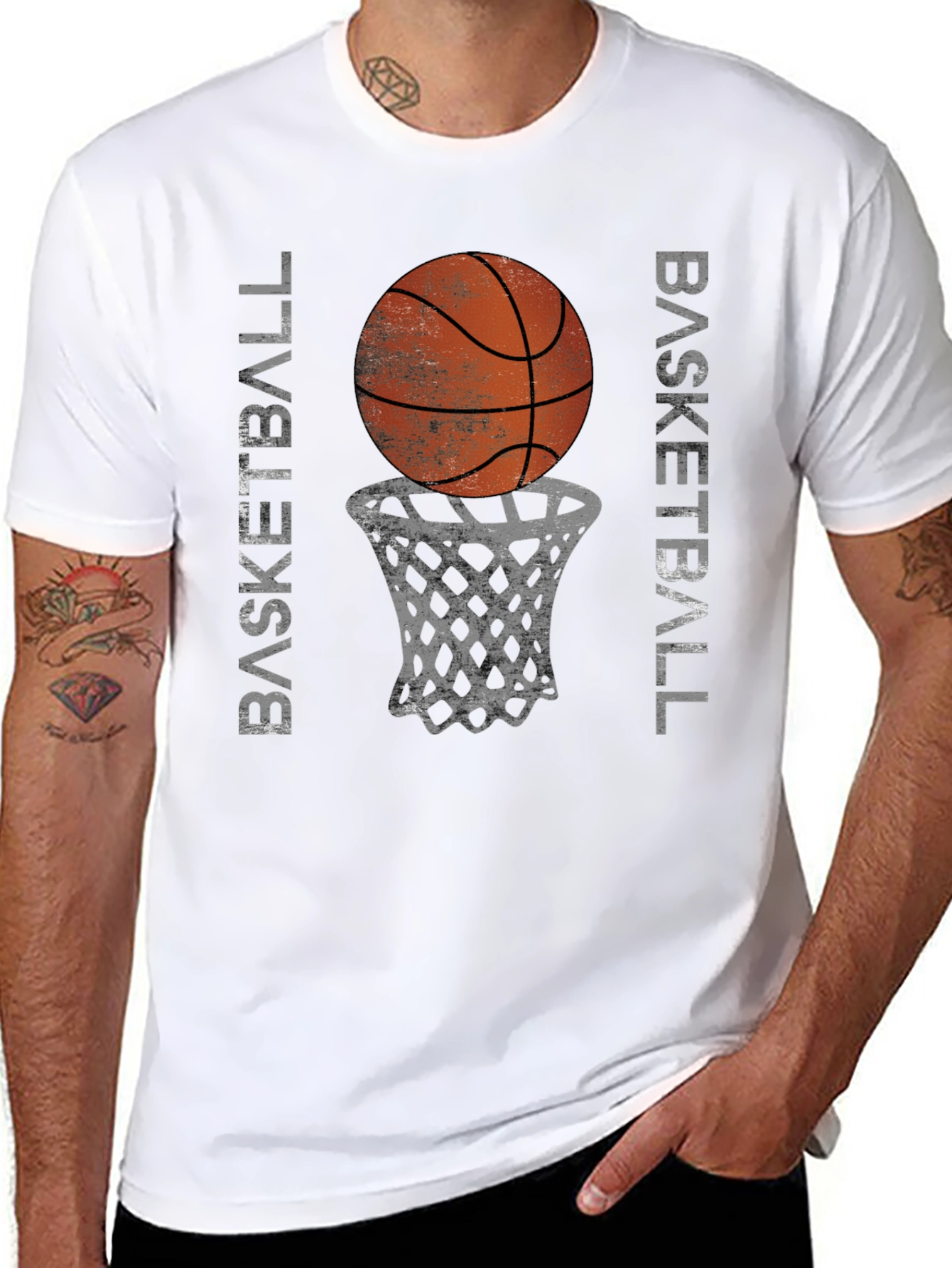 Basketball Graphic Tee - Black T-Shirt