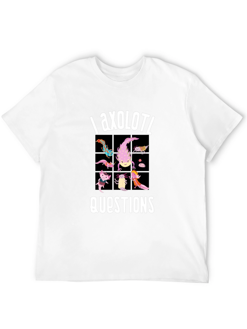 Axolotl Questions Funny Graphic T-Shirt