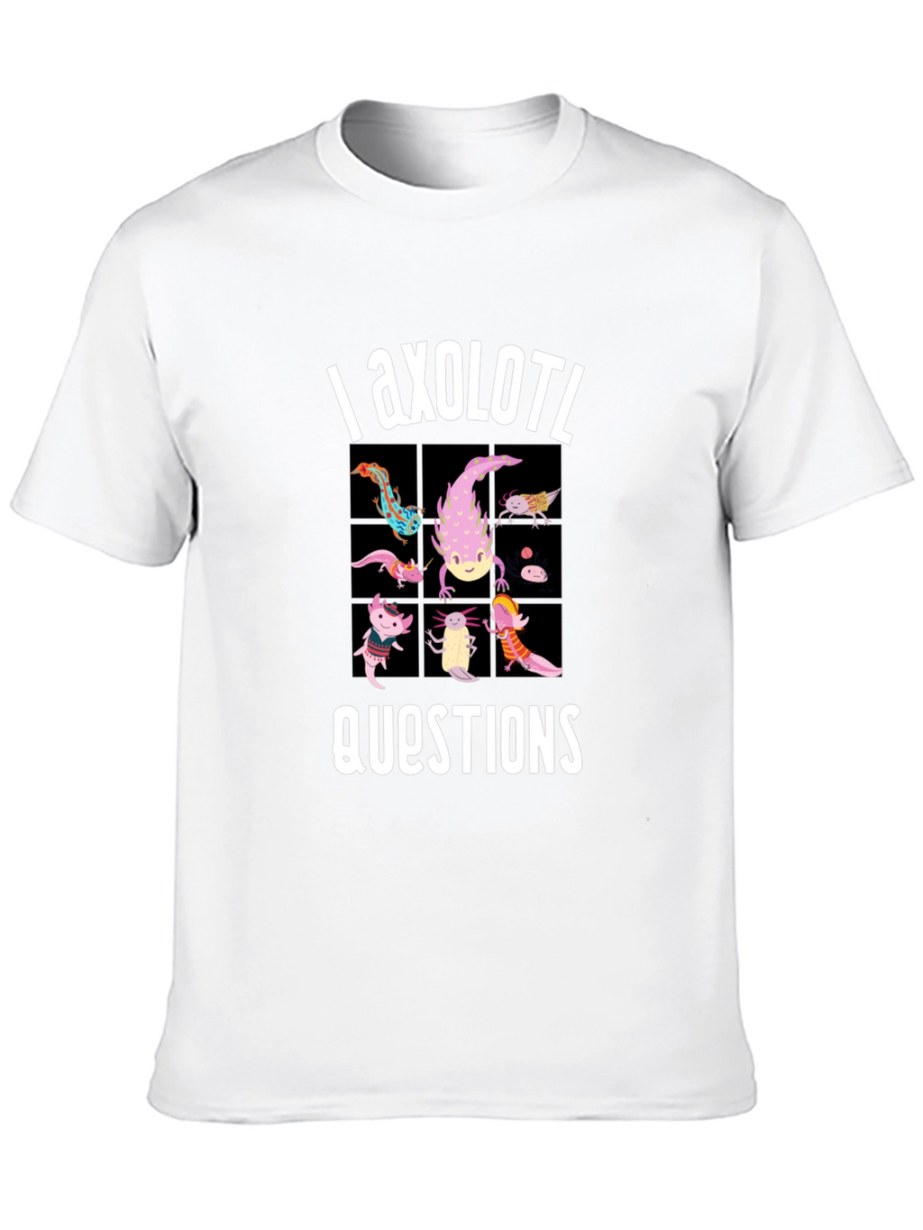 Axolotl Questions Funny Graphic T-Shirt
