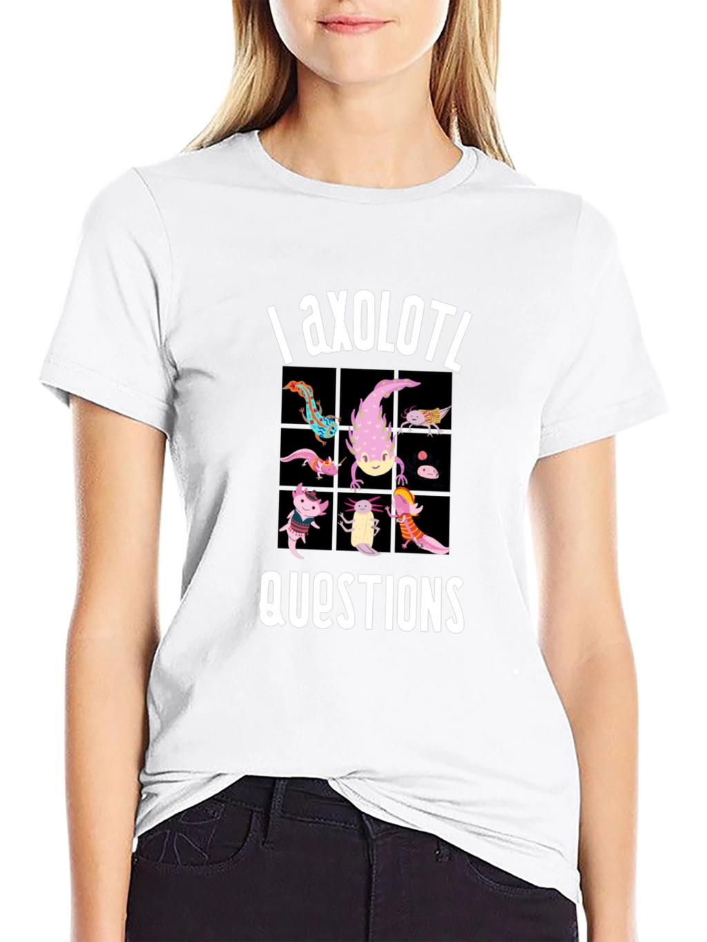 Axolotl Questions Funny Graphic T-Shirt