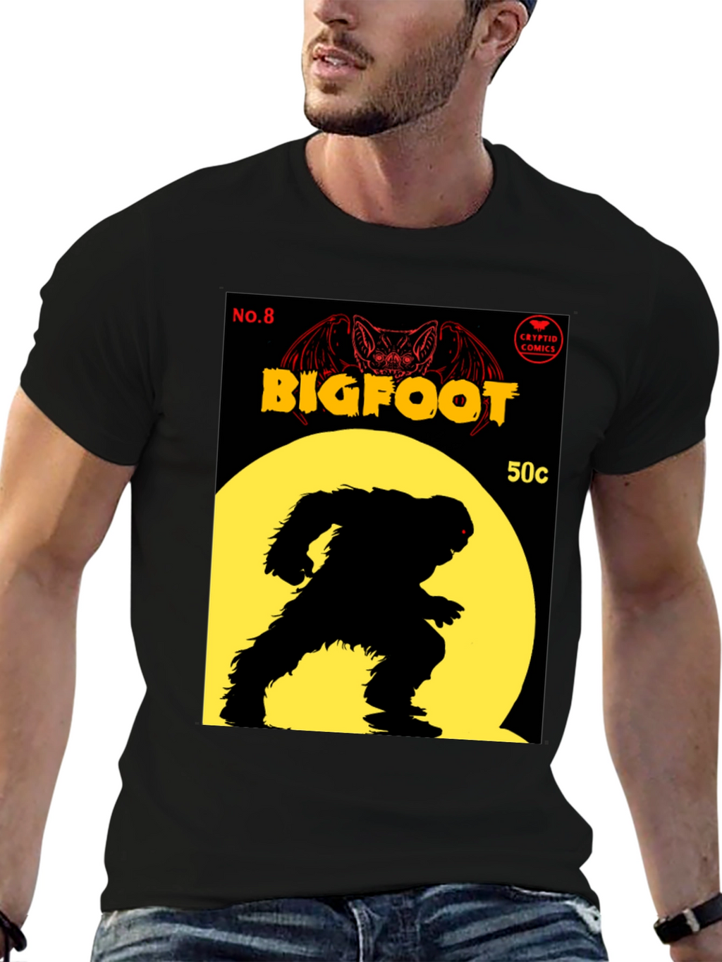Bigfoot Comic Book Cover T-Shirt