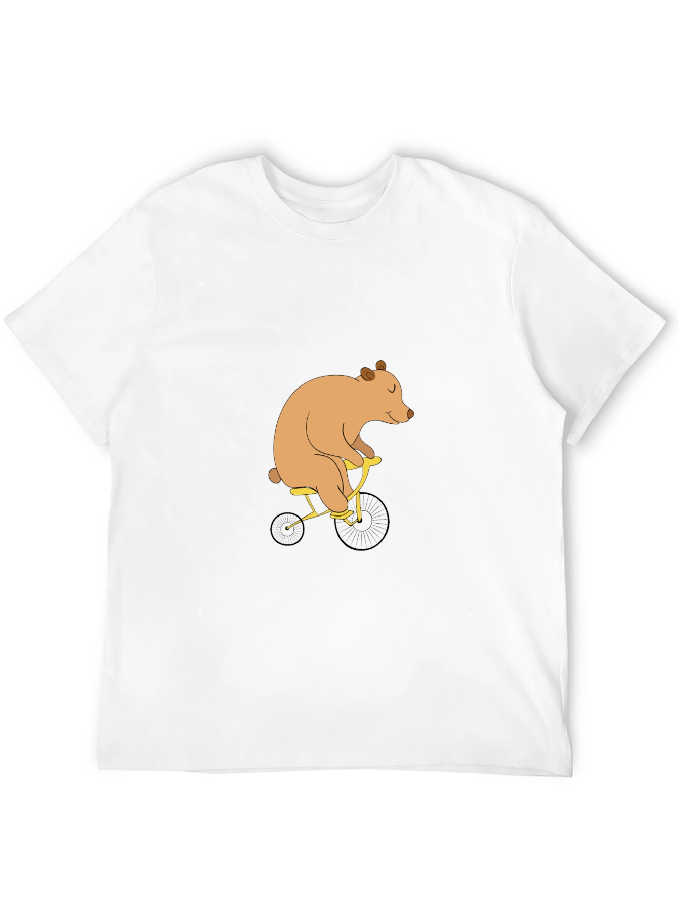 Bear on Bike Graphic Tee - Black T-Shirt