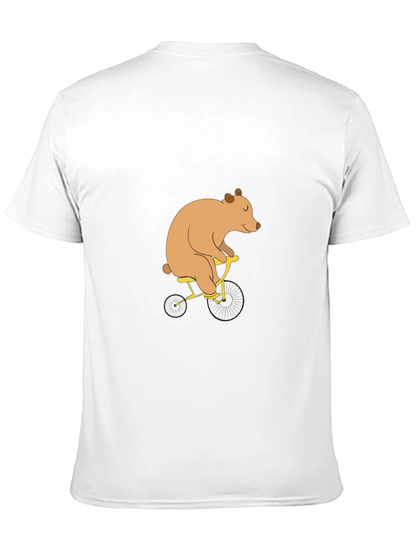 Bear on Bike Graphic Tee - Black T-Shirt