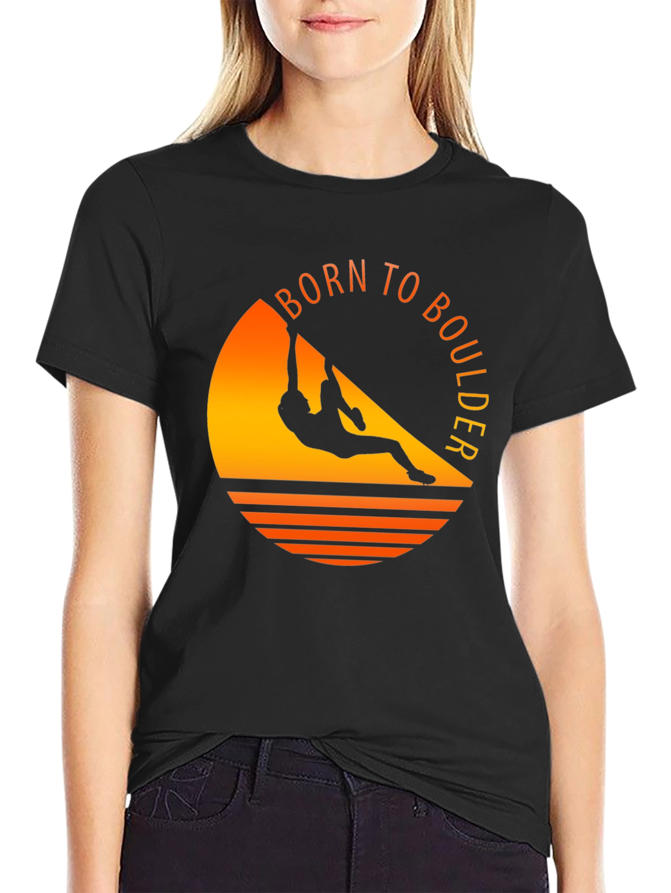 Born to Boulder Graphic Tee - Rock Climbing T-Shirt