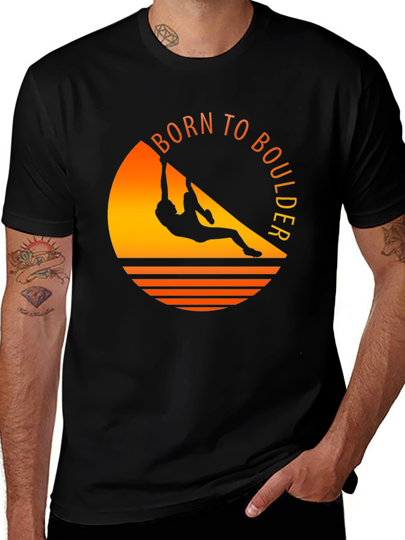 Born to Boulder Graphic Tee - Rock Climbing T-Shirt