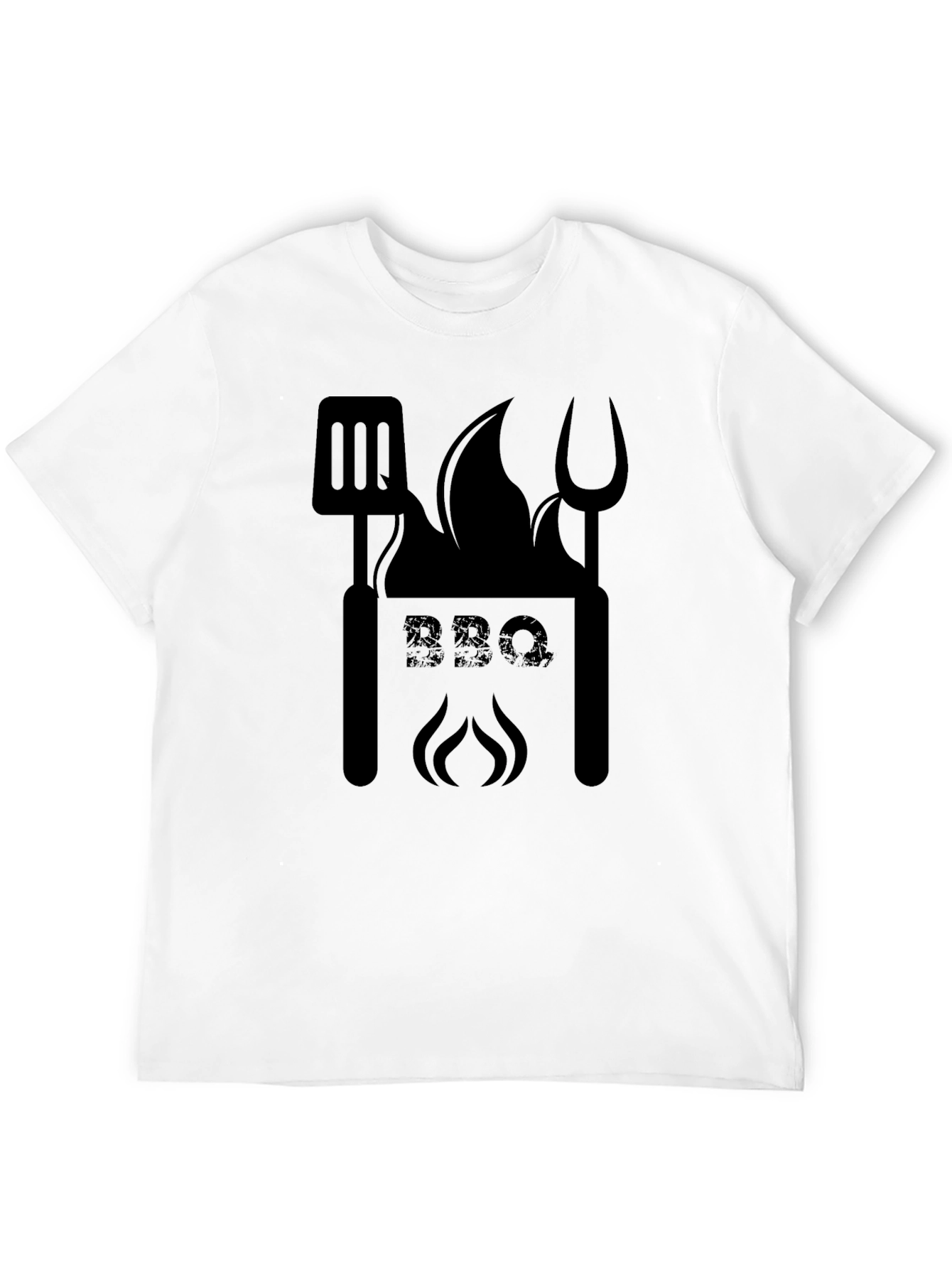 BBQ Grilling Master T-Shirt - Black Cotton