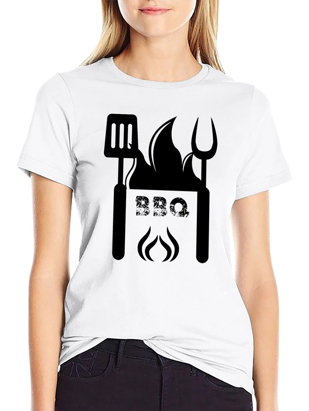 BBQ Grilling Master T-Shirt - Black Cotton