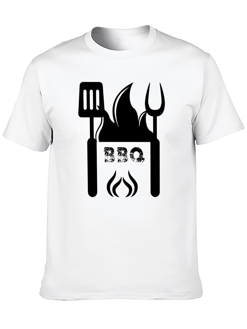 BBQ Grilling Master T-Shirt - Black Cotton