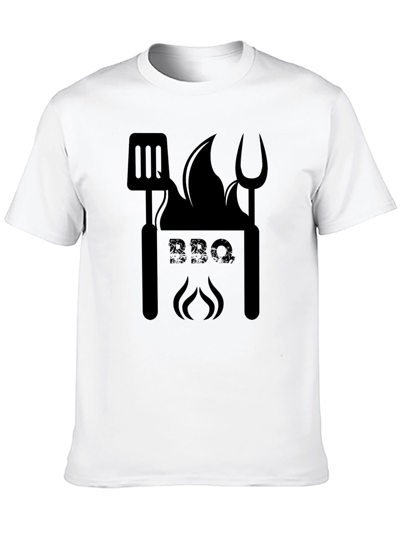 BBQ Grilling Master T-Shirt - Black Cotton