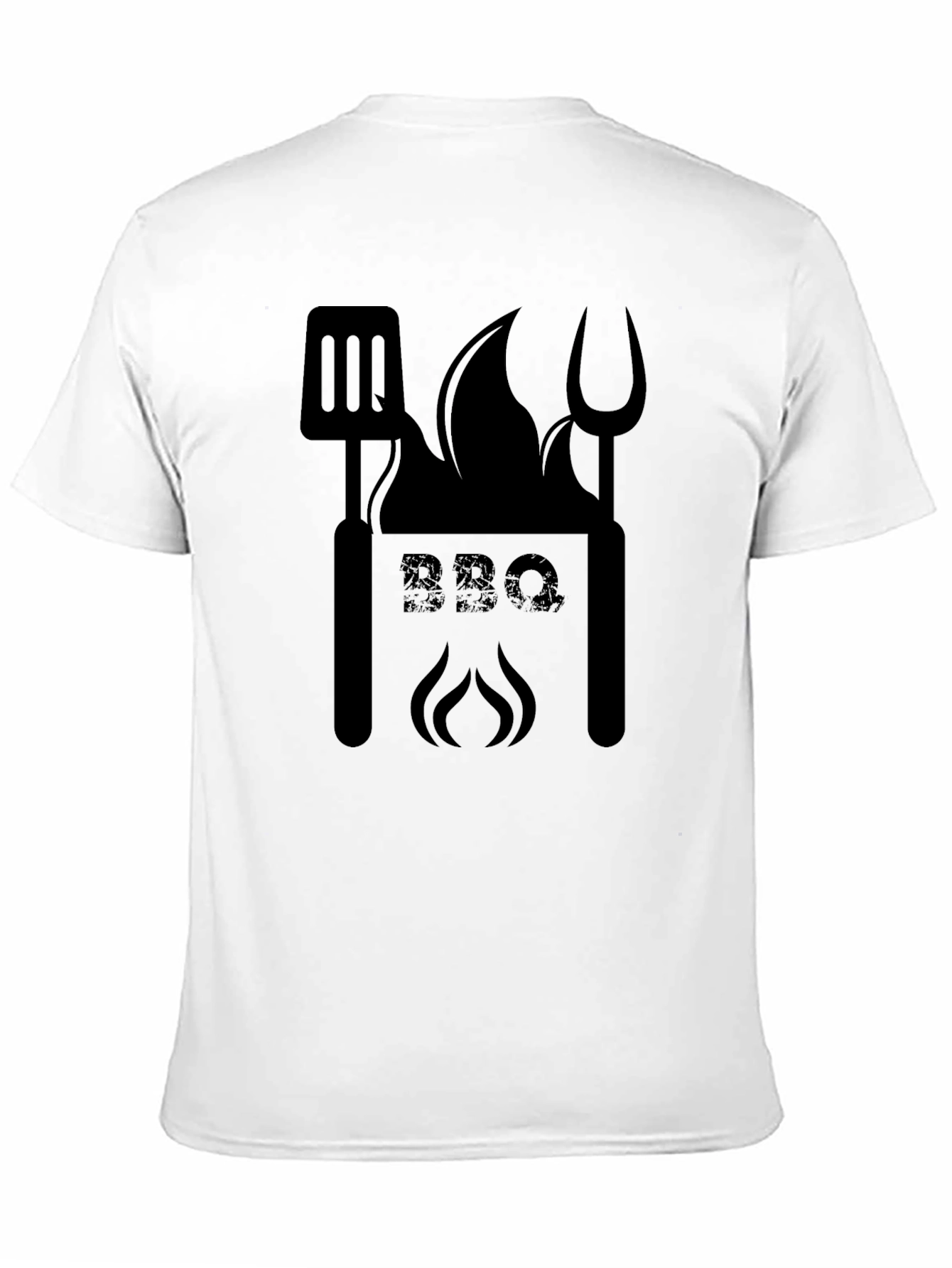 BBQ Grilling Master T-Shirt - Black Cotton