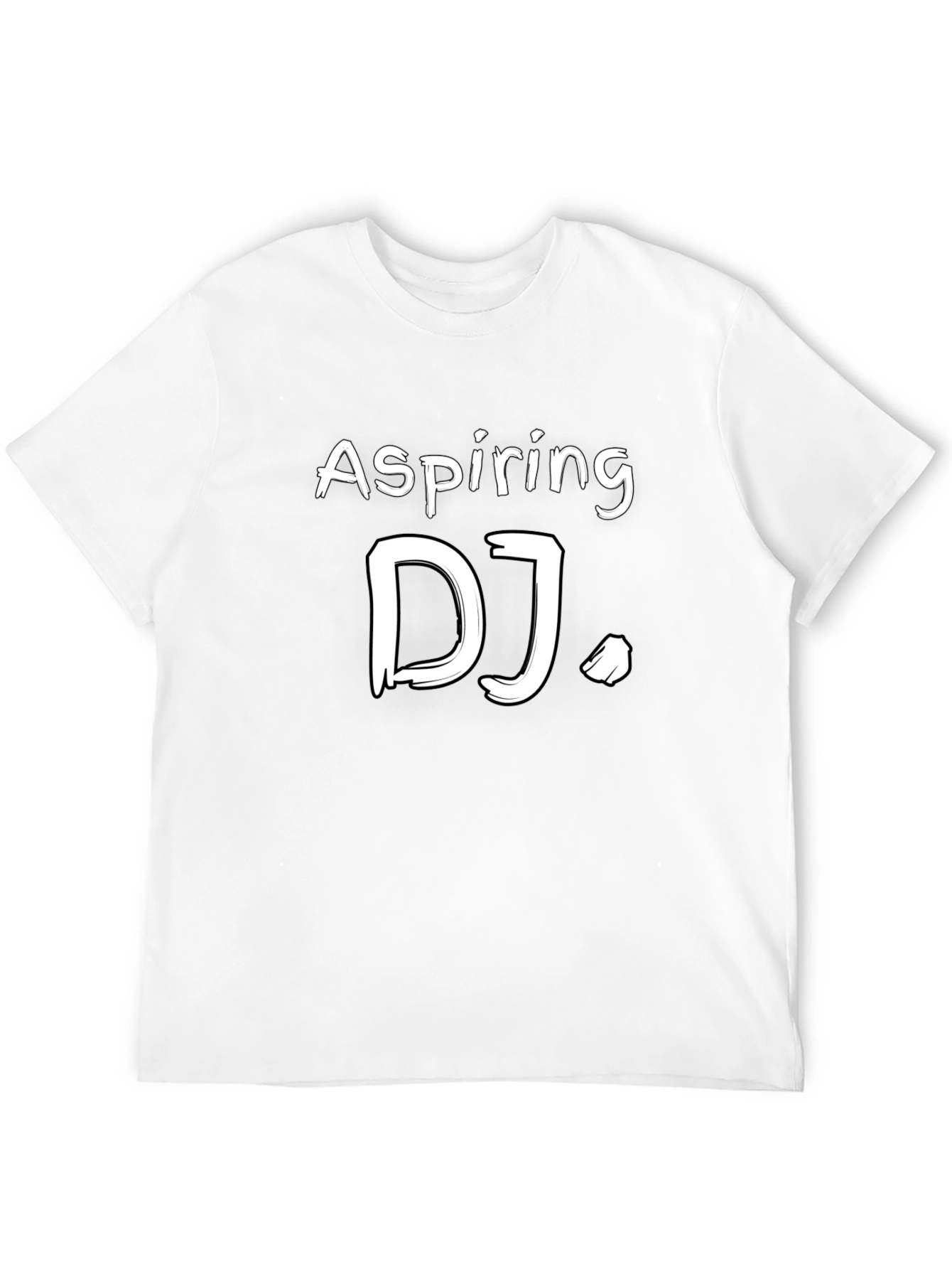 Aspiring DJ Graphic Tee - Black Cotton Blend