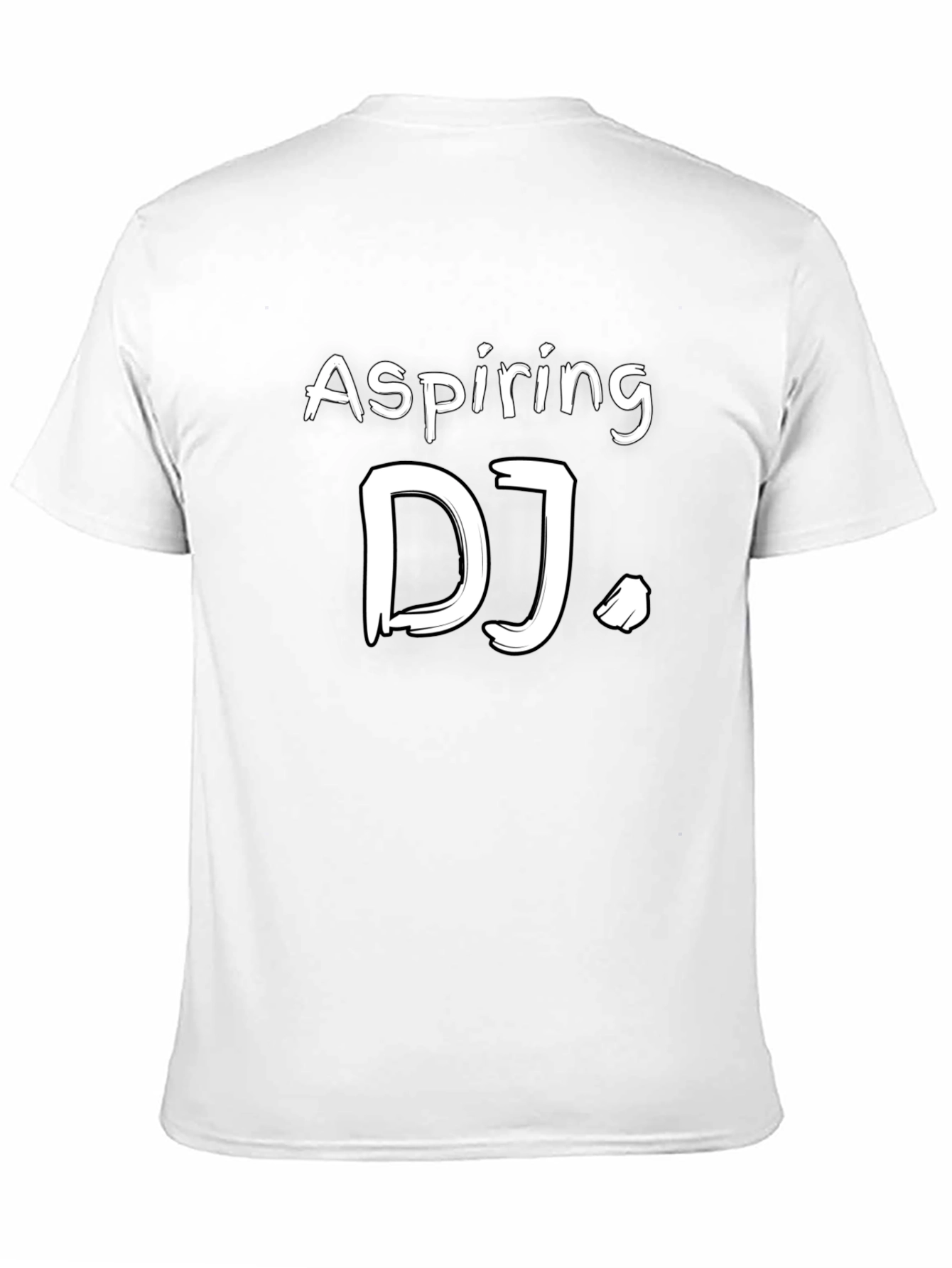 Aspiring DJ Graphic Tee - Black Cotton Blend