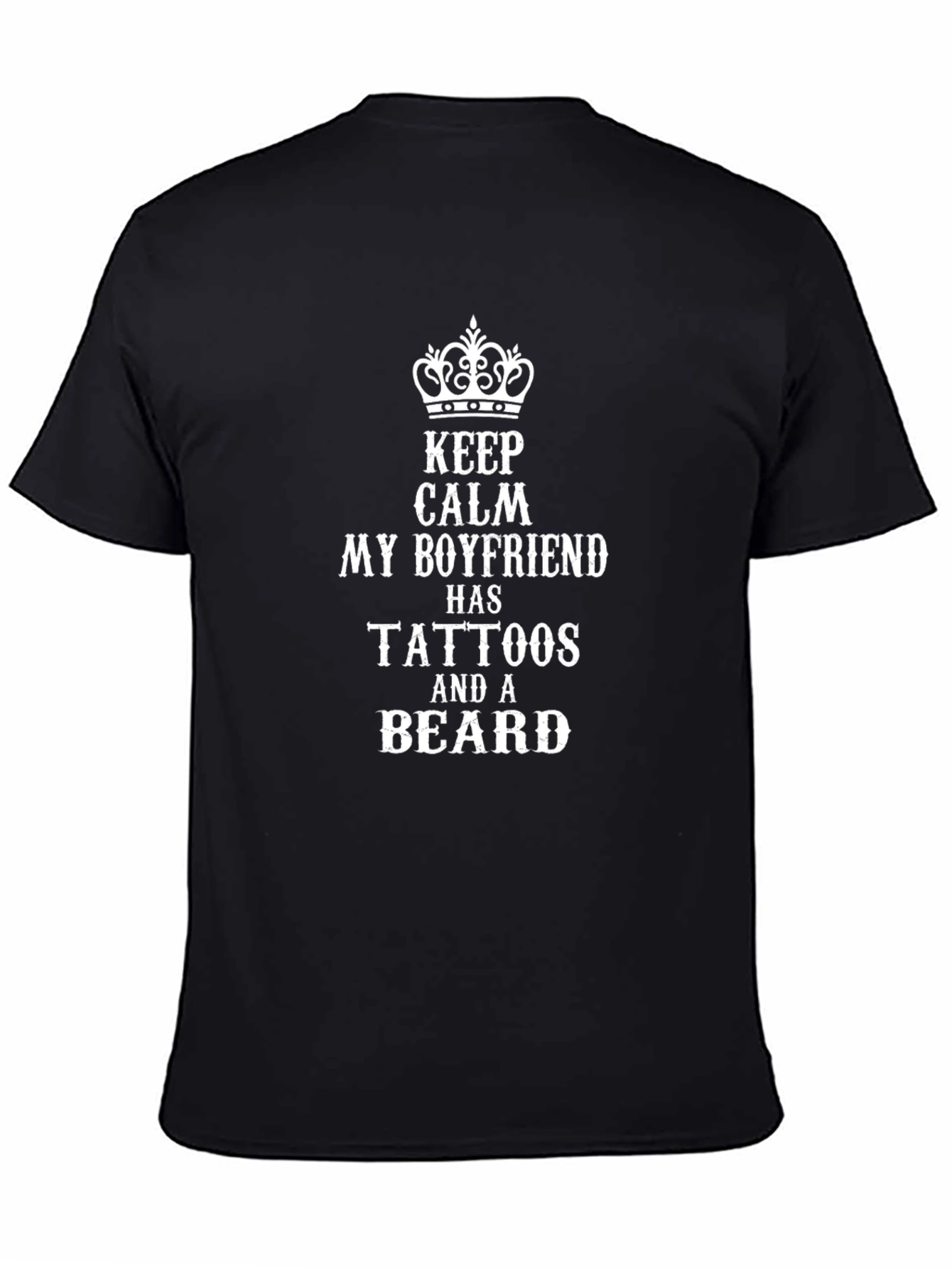Boyfriend Tattoo Beard T-Shirt | Keep Calm
