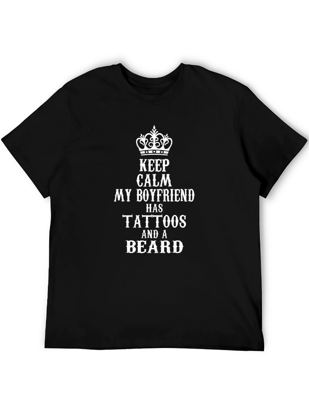Boyfriend Tattoo Beard T-Shirt | Keep Calm
