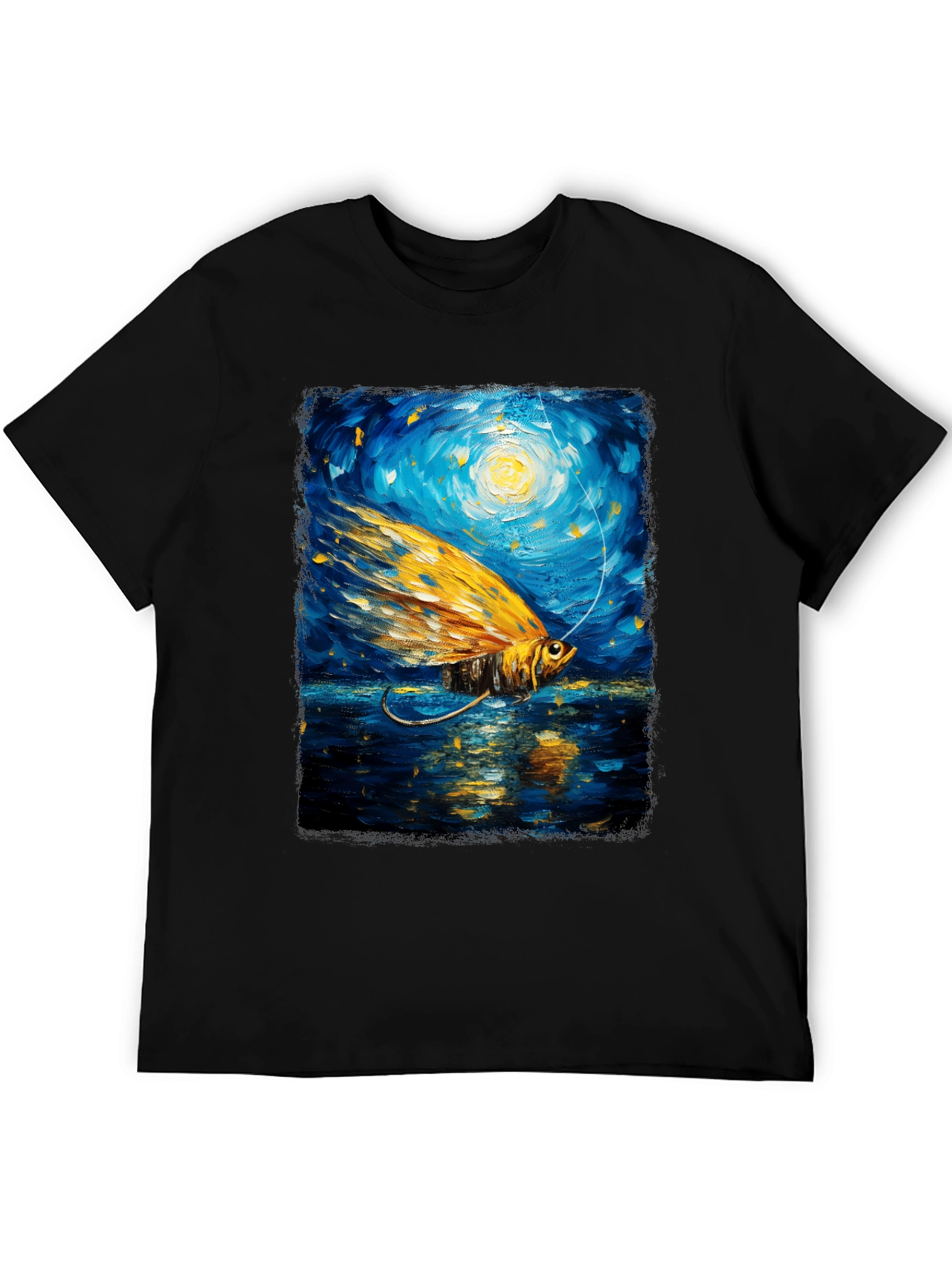 Artistic Fishing Lure Graphic T-Shirt