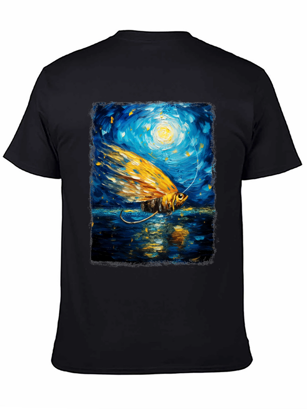 Artistic Fishing Lure Graphic T-Shirt