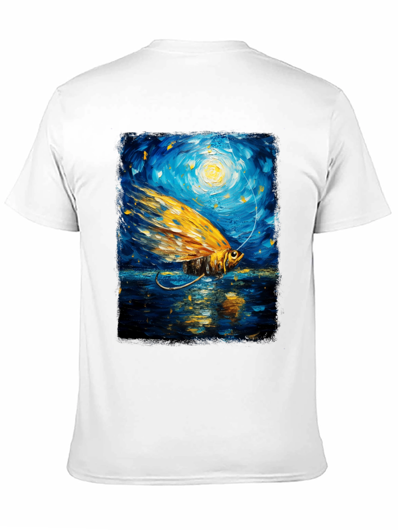 Artistic Fishing Lure Graphic T-Shirt