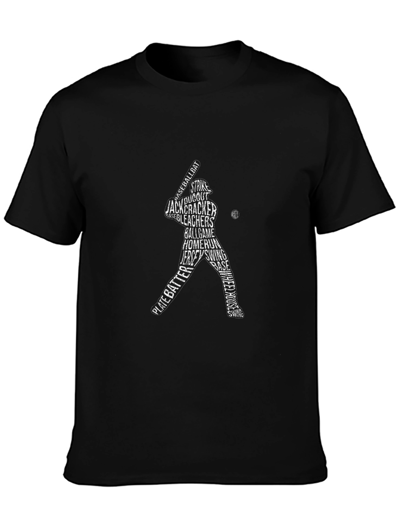 Baseball Word Art T-Shirt
