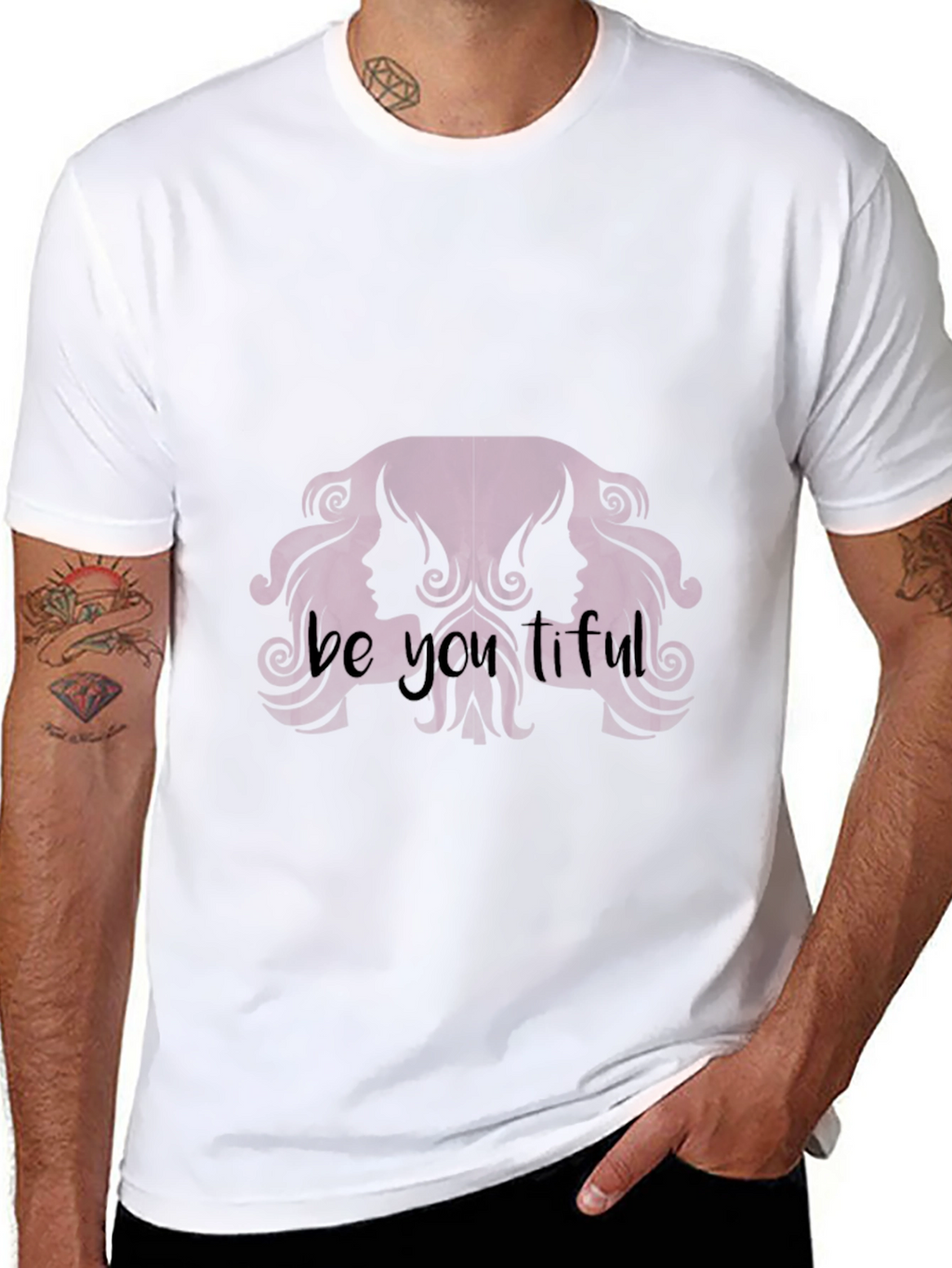 Be You tiful Black Tee