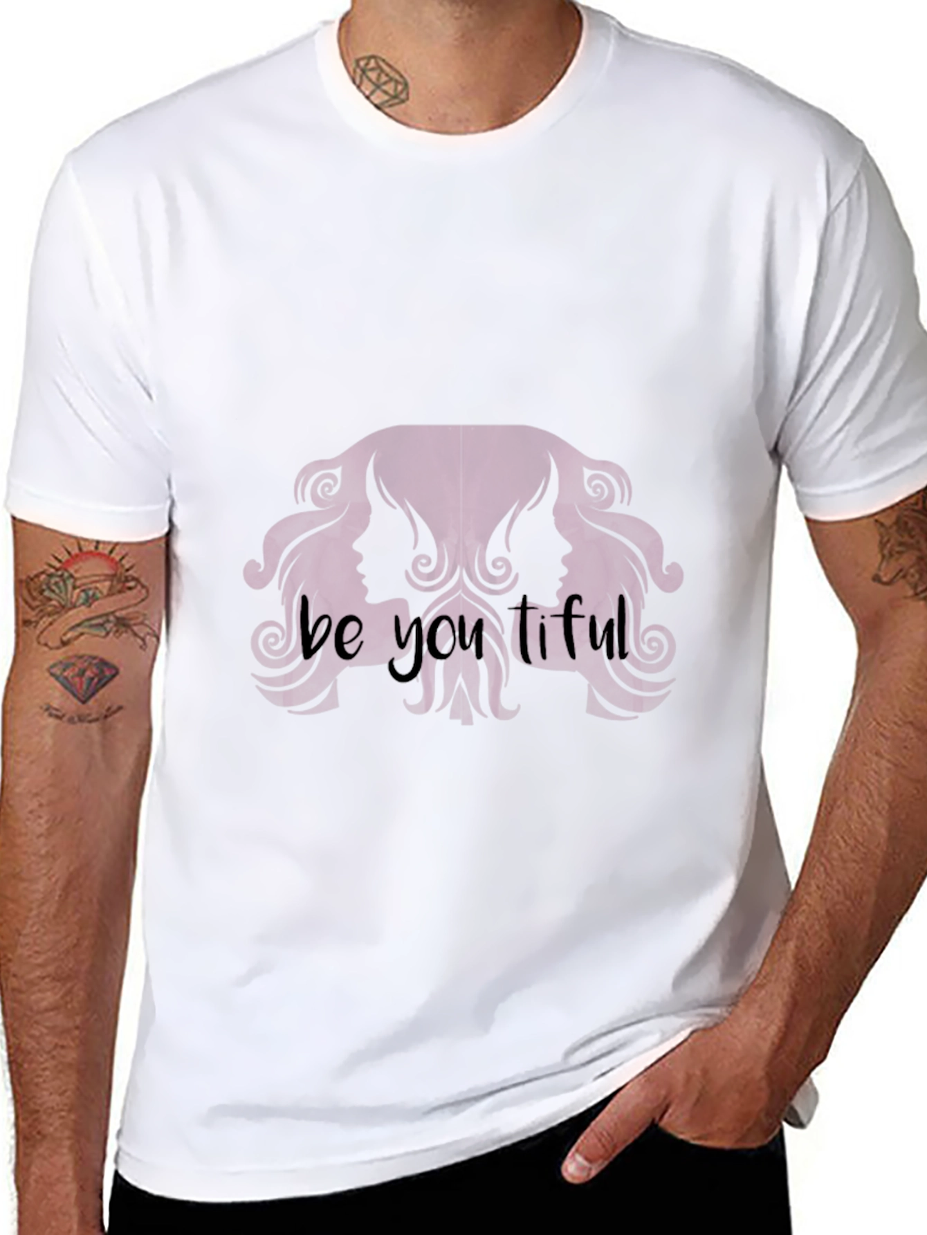 Be You tiful Black Tee