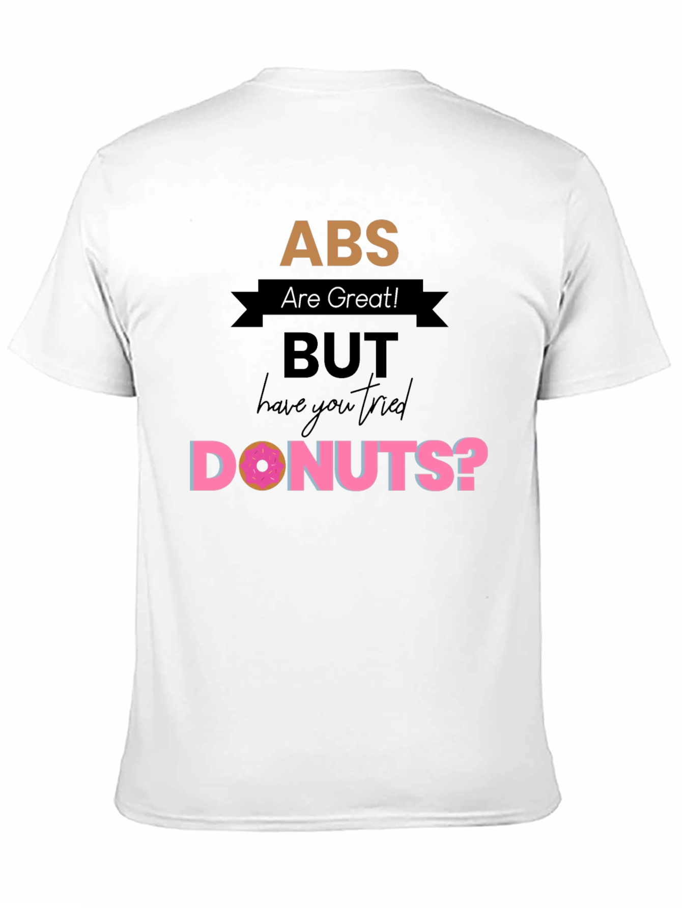 ABS Donuts Graphic Tee - Mens Casual T-Shirt