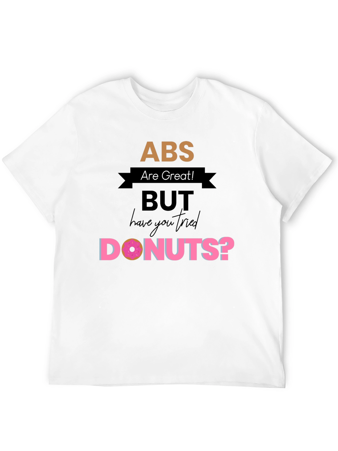 ABS Donuts Graphic Tee - Mens Casual T-Shirt