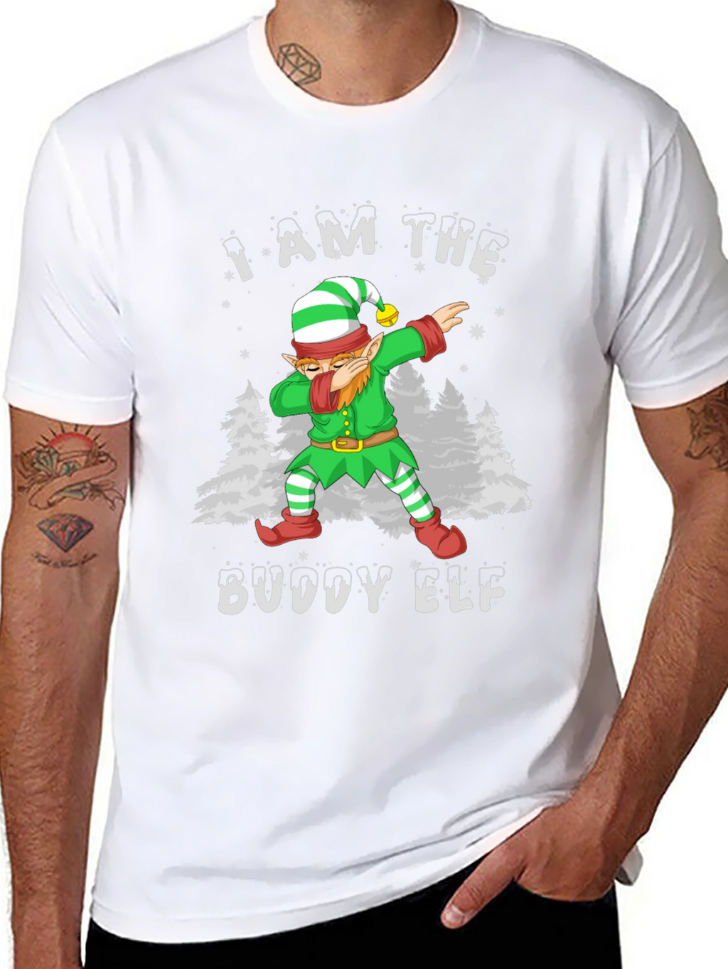 Buddy Elf Dabbing Christmas T-Shirt