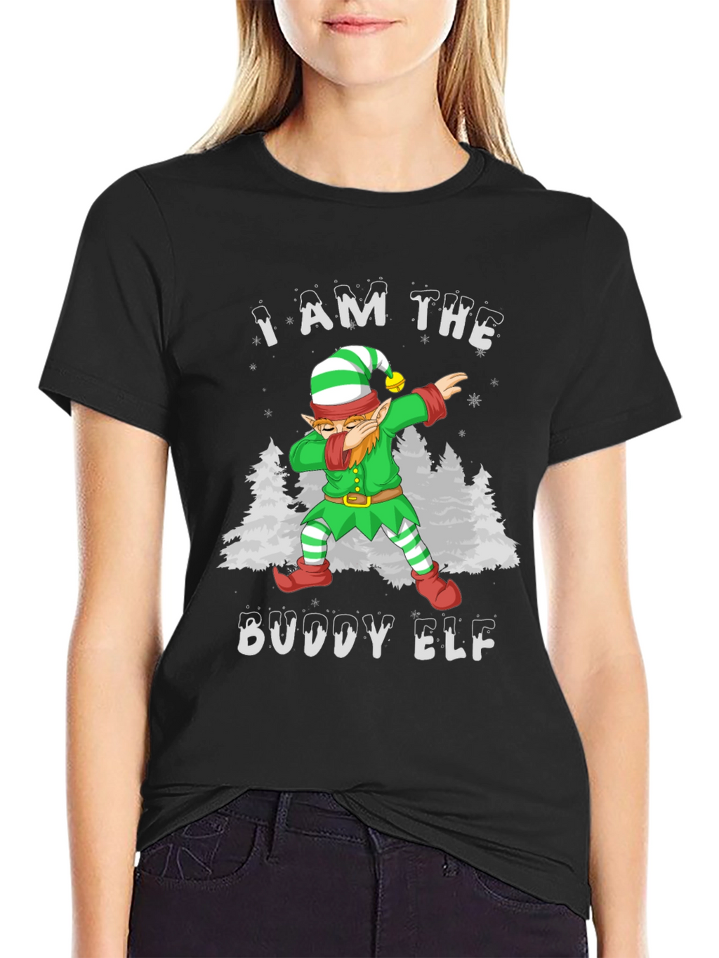Buddy Elf Dabbing Christmas T-Shirt