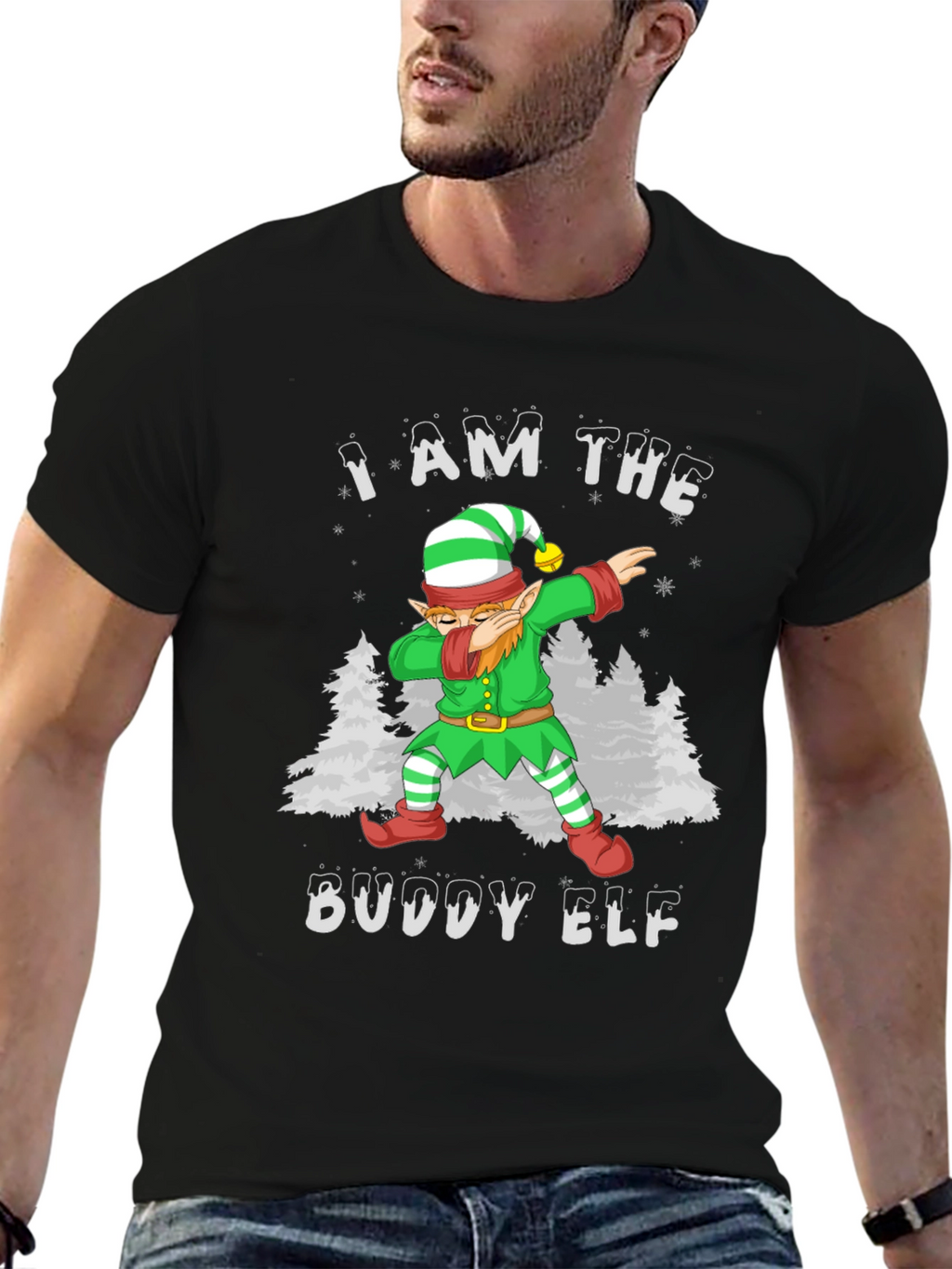 Buddy Elf Dabbing Christmas T-Shirt