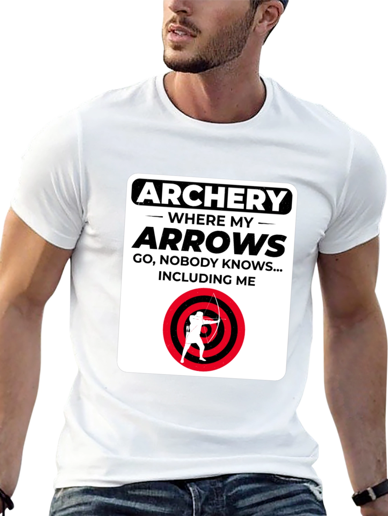 Archery Arrows Humor T-Shirt - Where They Go Nobody Knows!