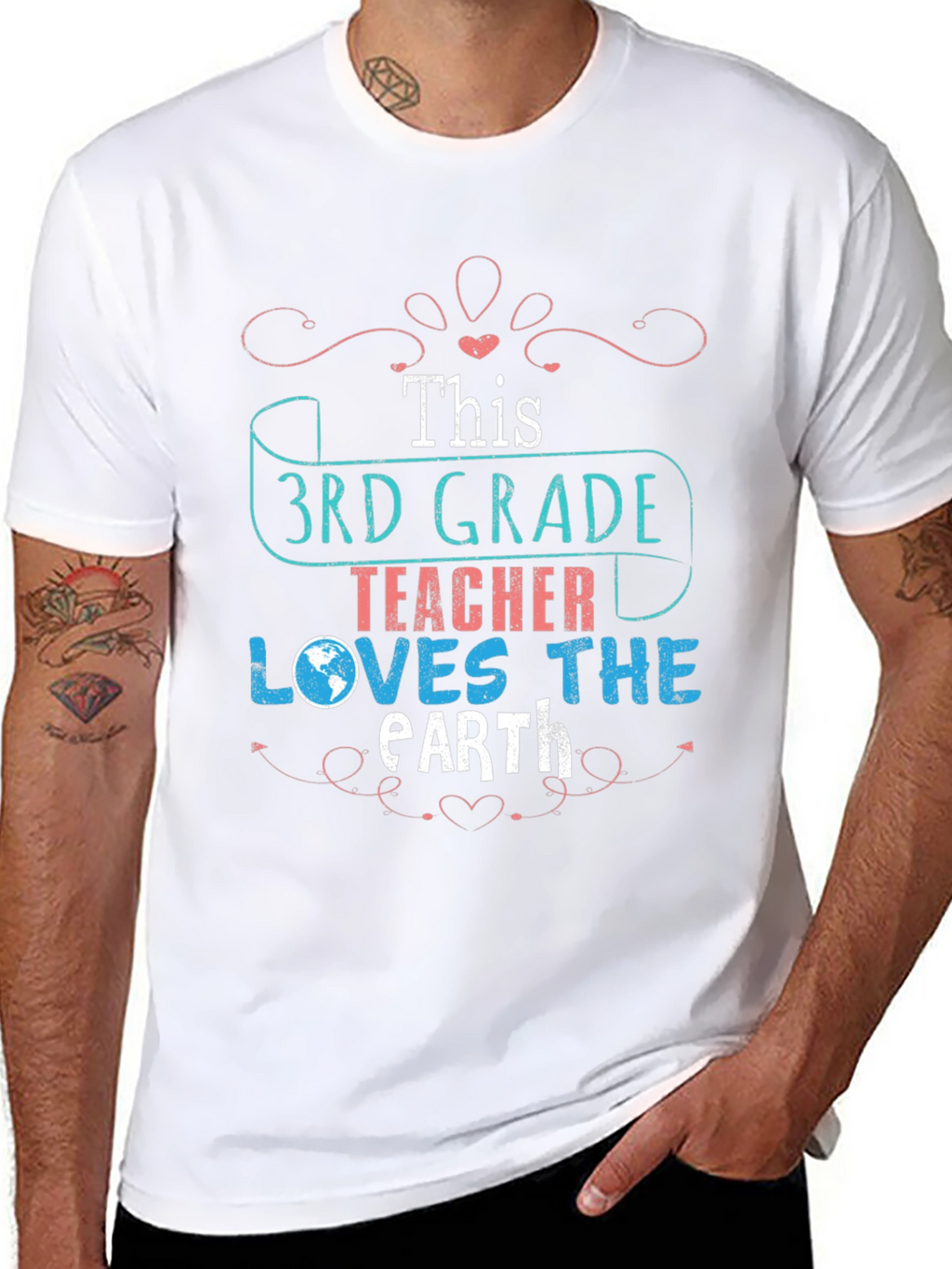 3rd Grade Teacher Earth Day T-Shirt